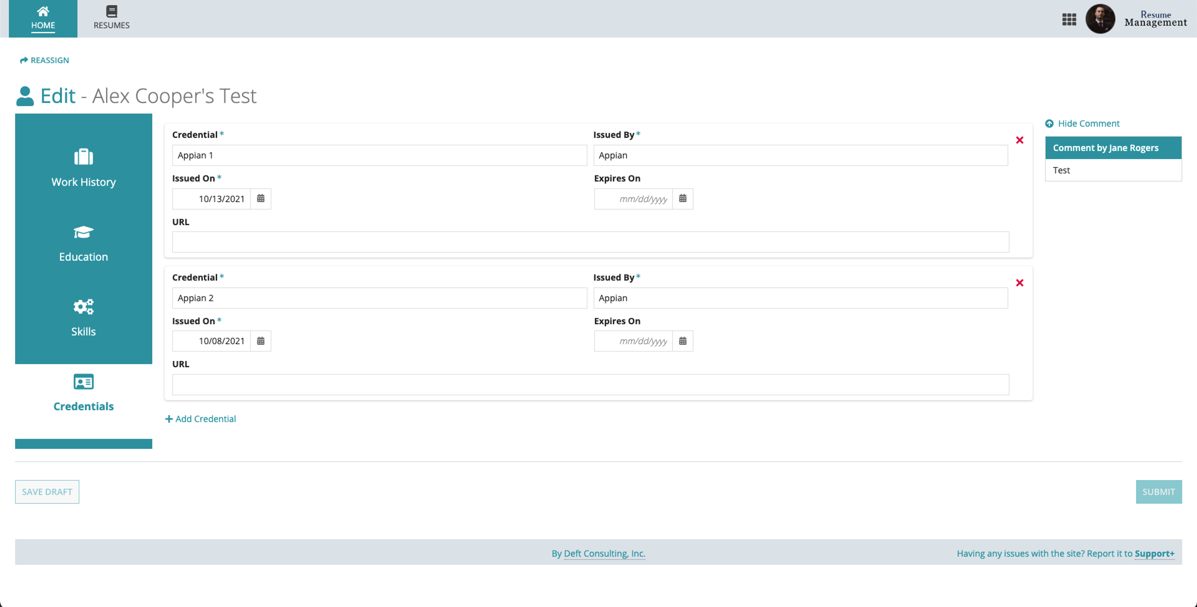 Resume Management System (RMS) screenshot 3
