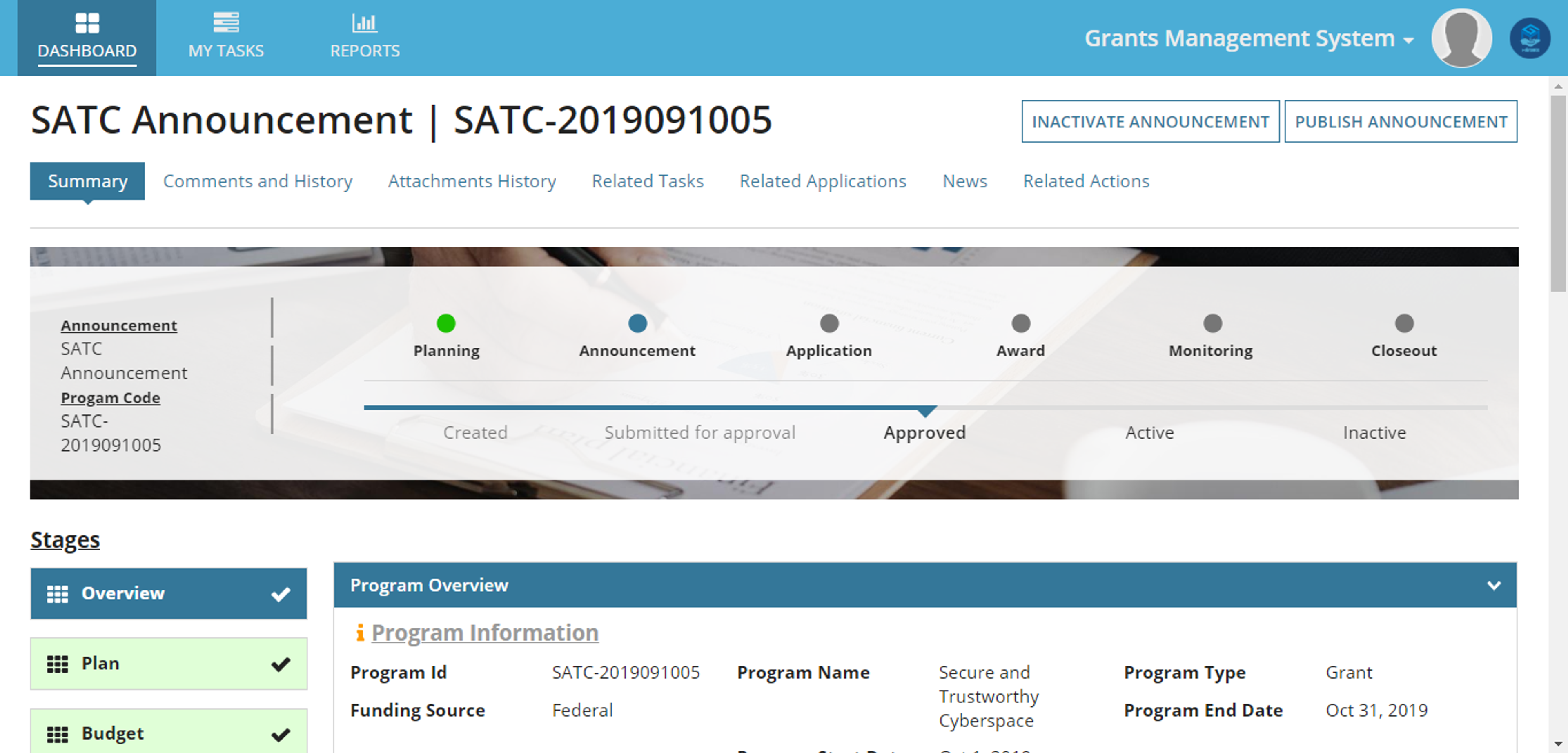 mGrants screenshot 2