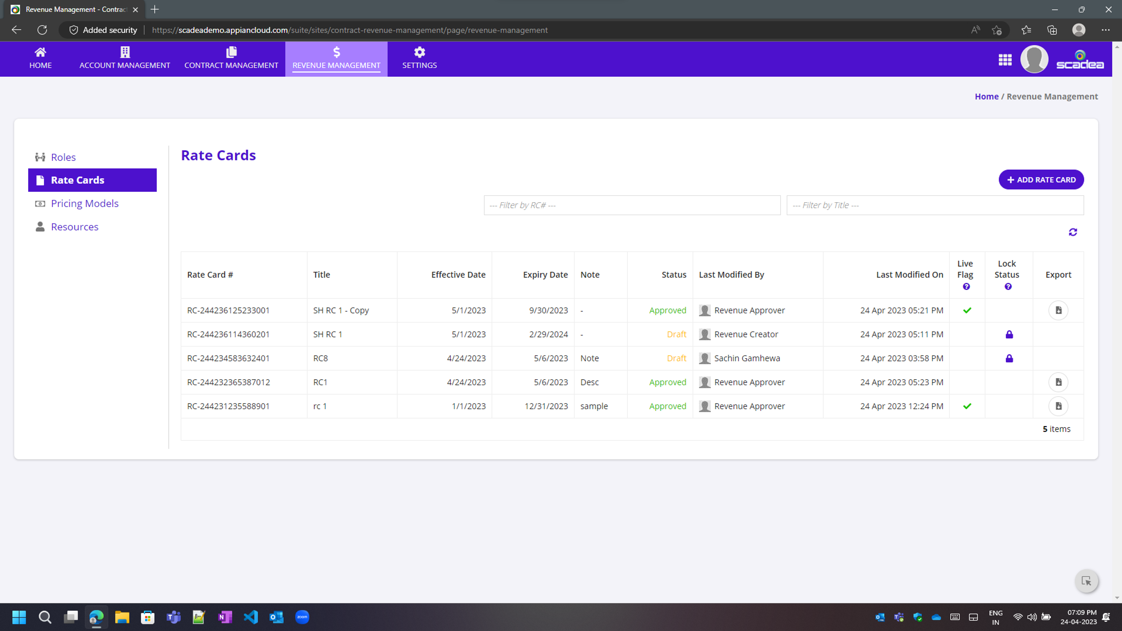 RevX - Contract and Revenue Management System screenshot 1
