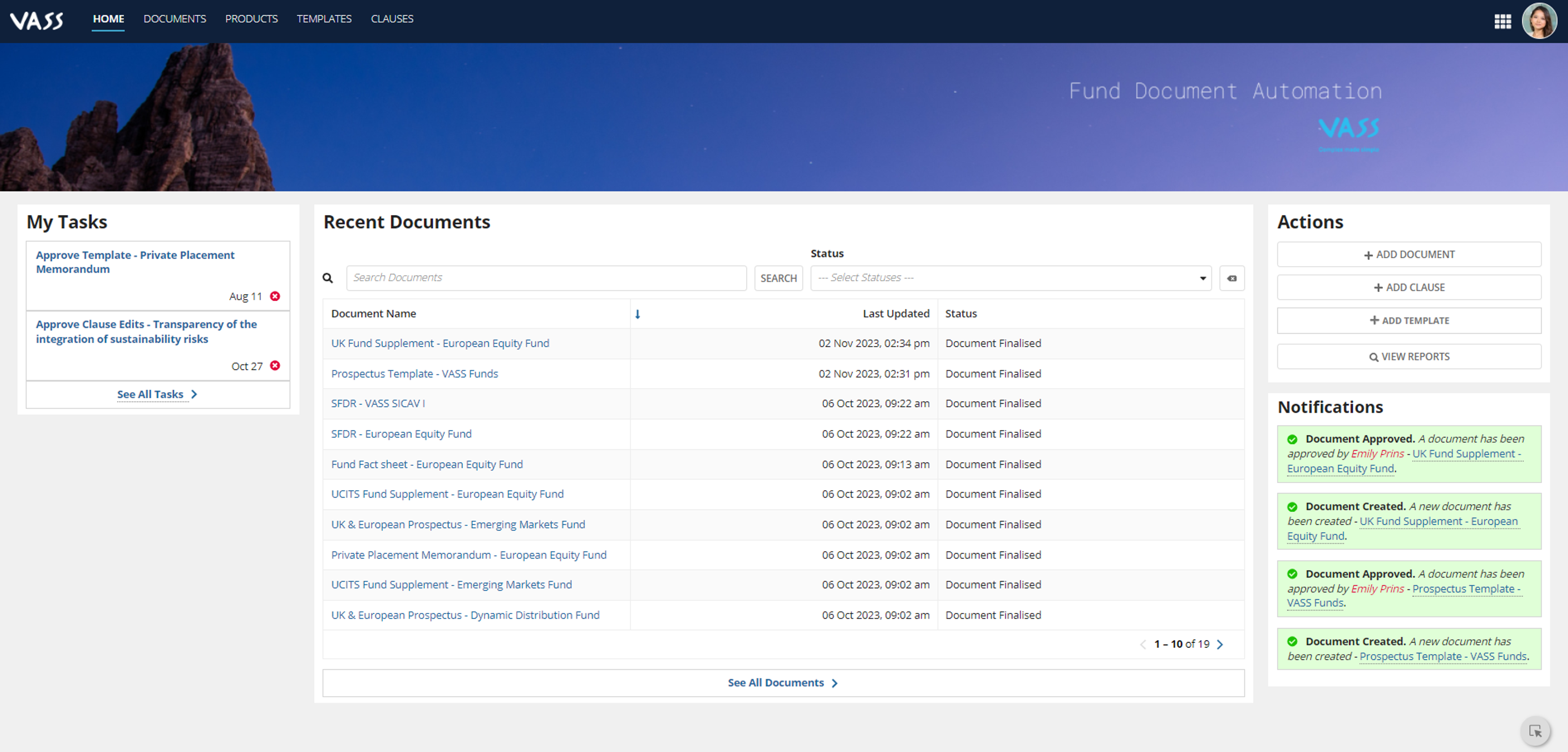 Fund Document Automation (FDA) screenshot 1