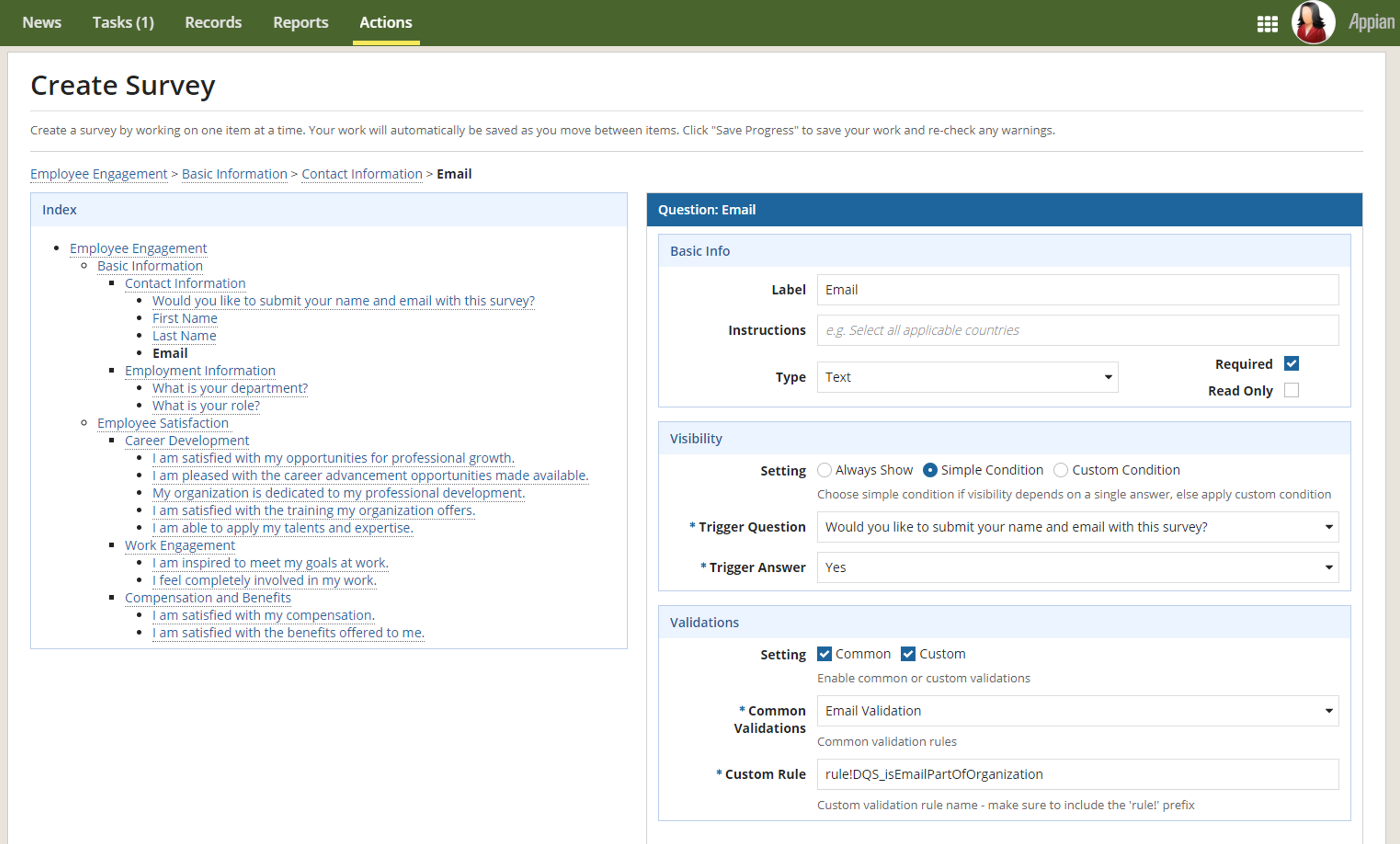 Dynamic Question Survey (DQS) screenshot 4