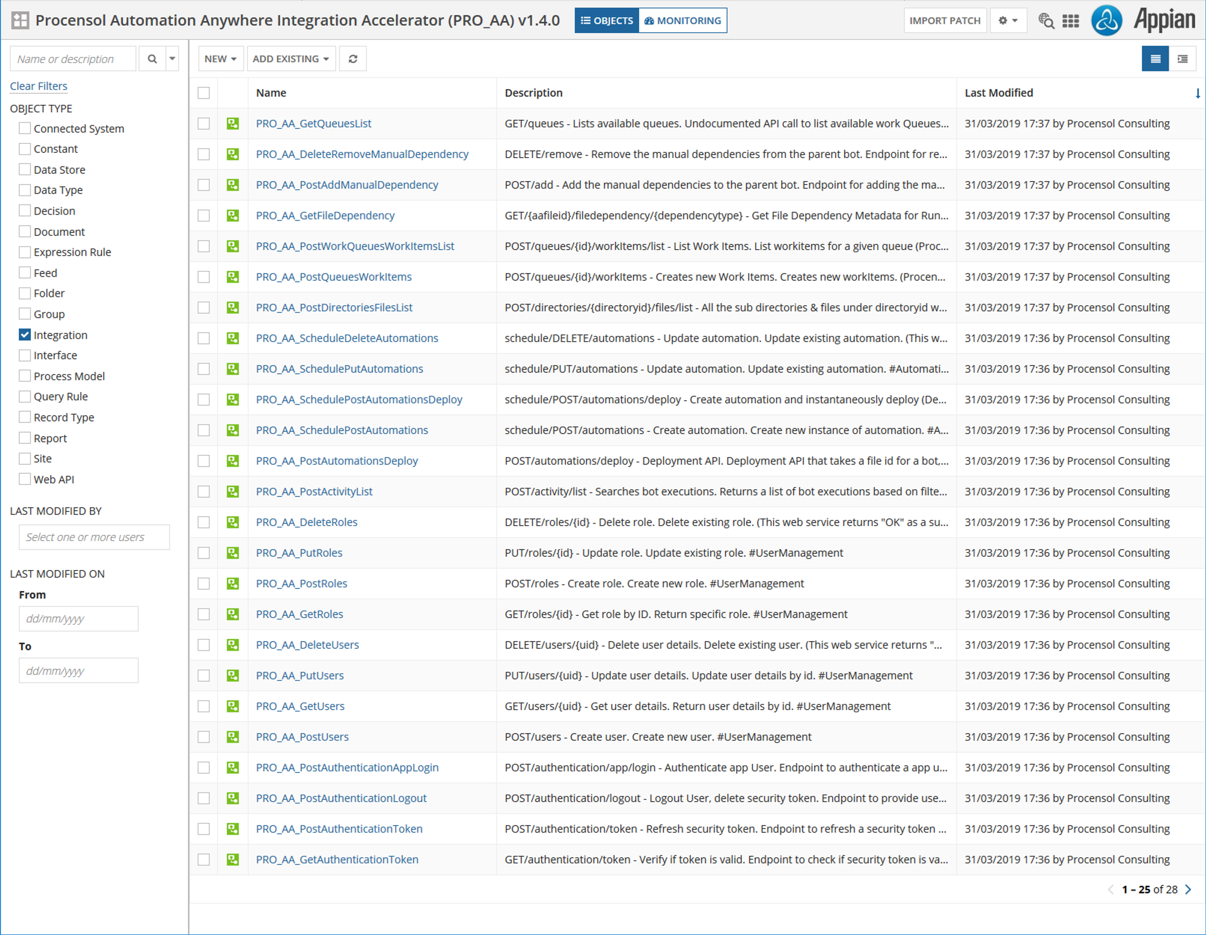 Automation Anywhere Integration Accelerator screenshot 1