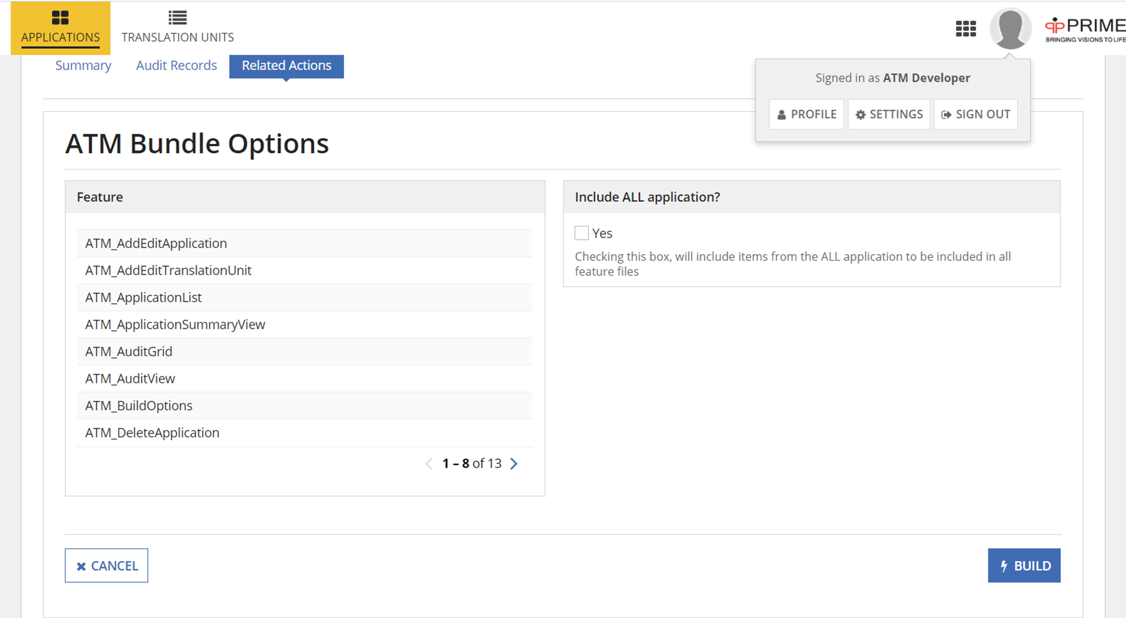 Application Translation Management screenshot 1