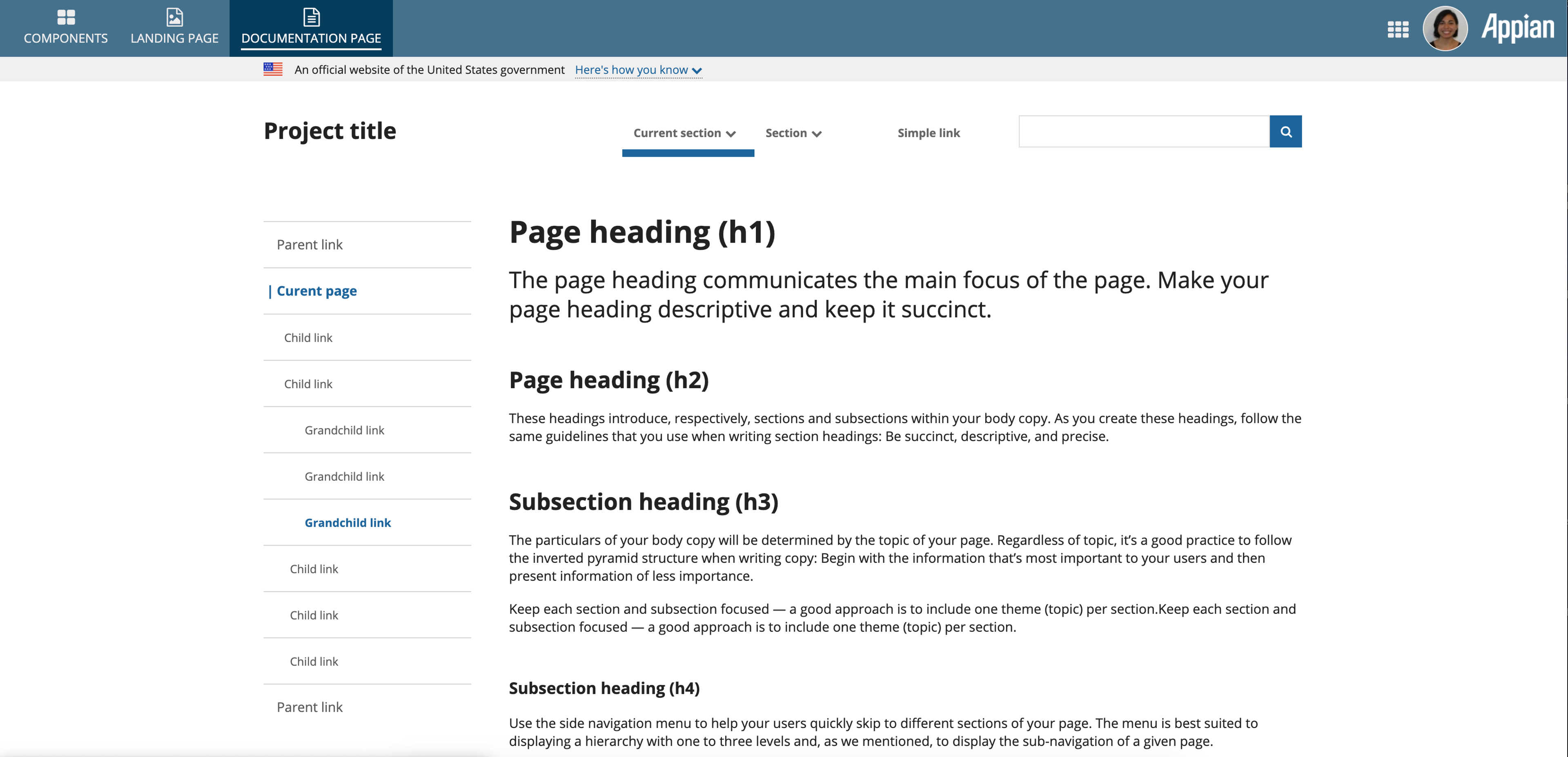 US Web Design System screenshot 3