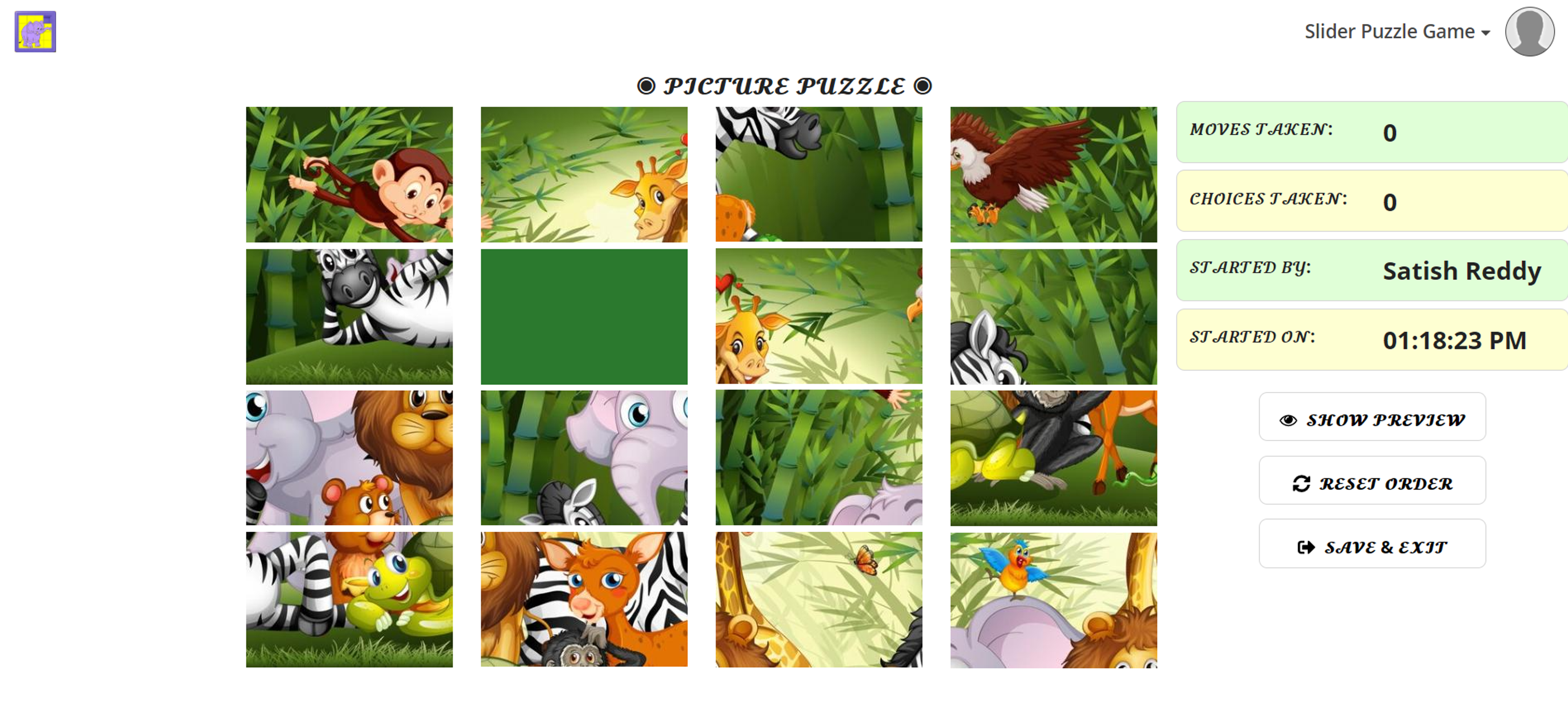 Slider Puzzle Game screenshot 6