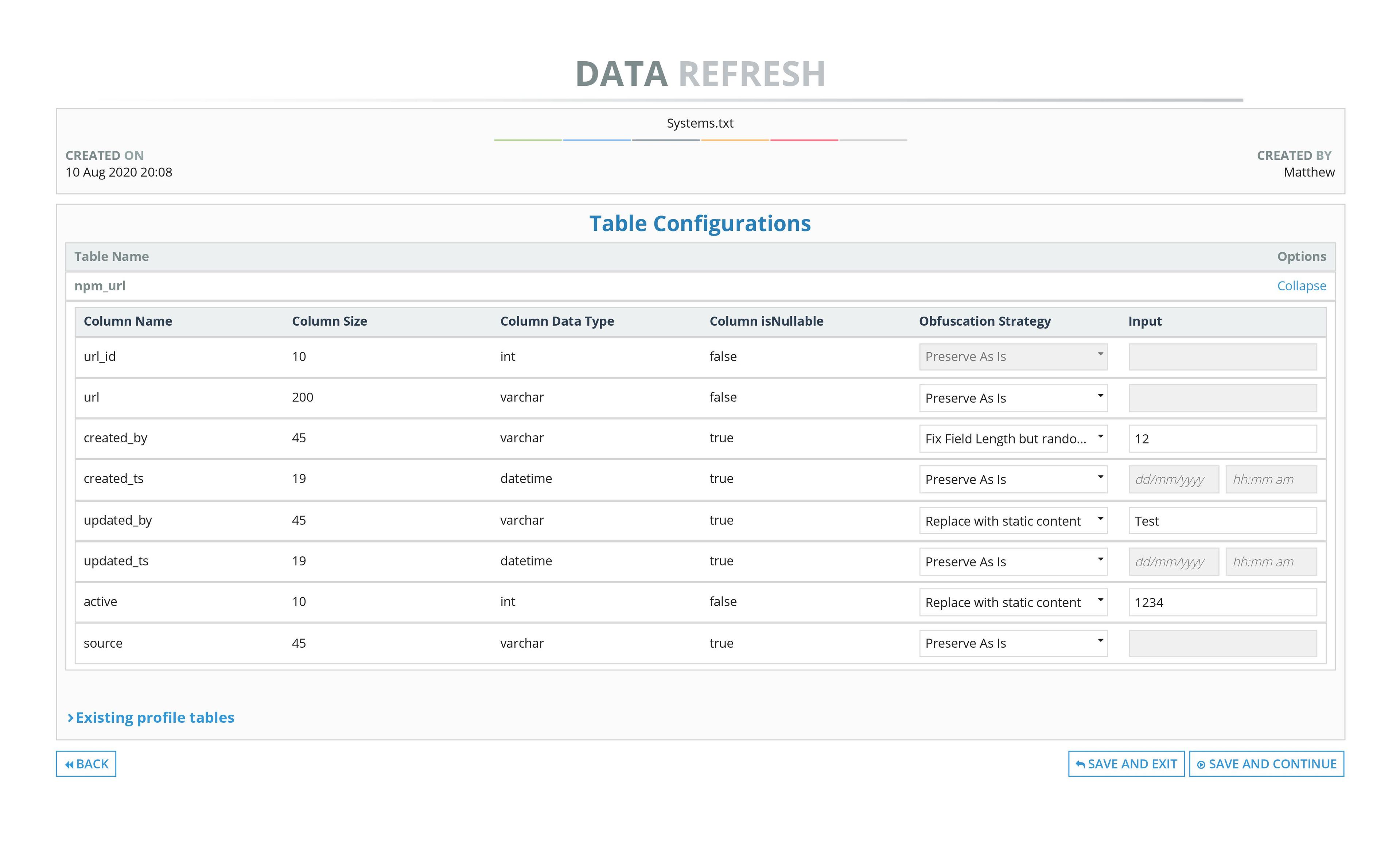Data Refresh screenshot 2