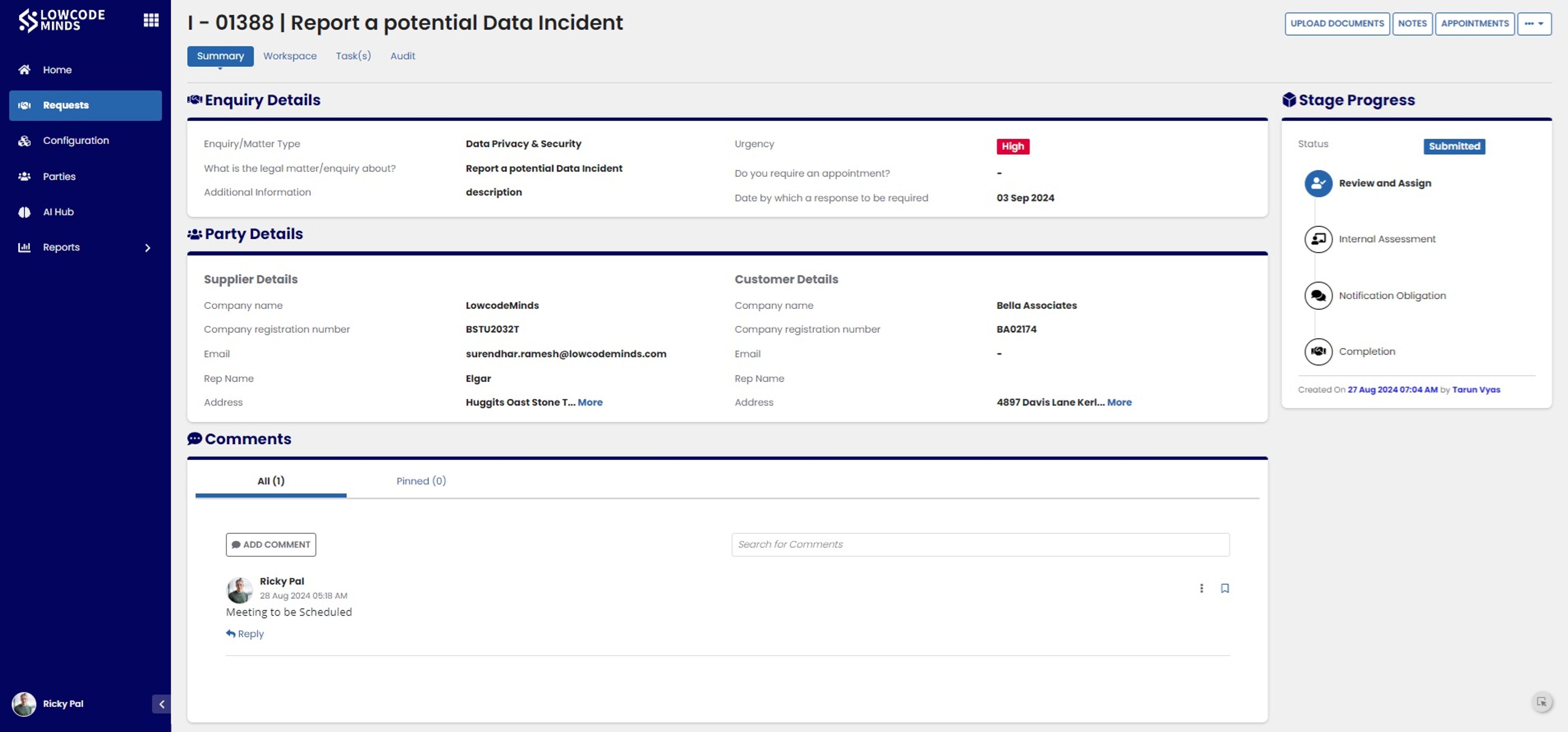 Lowcodeminds Legal-Hub Solution screenshot 3
