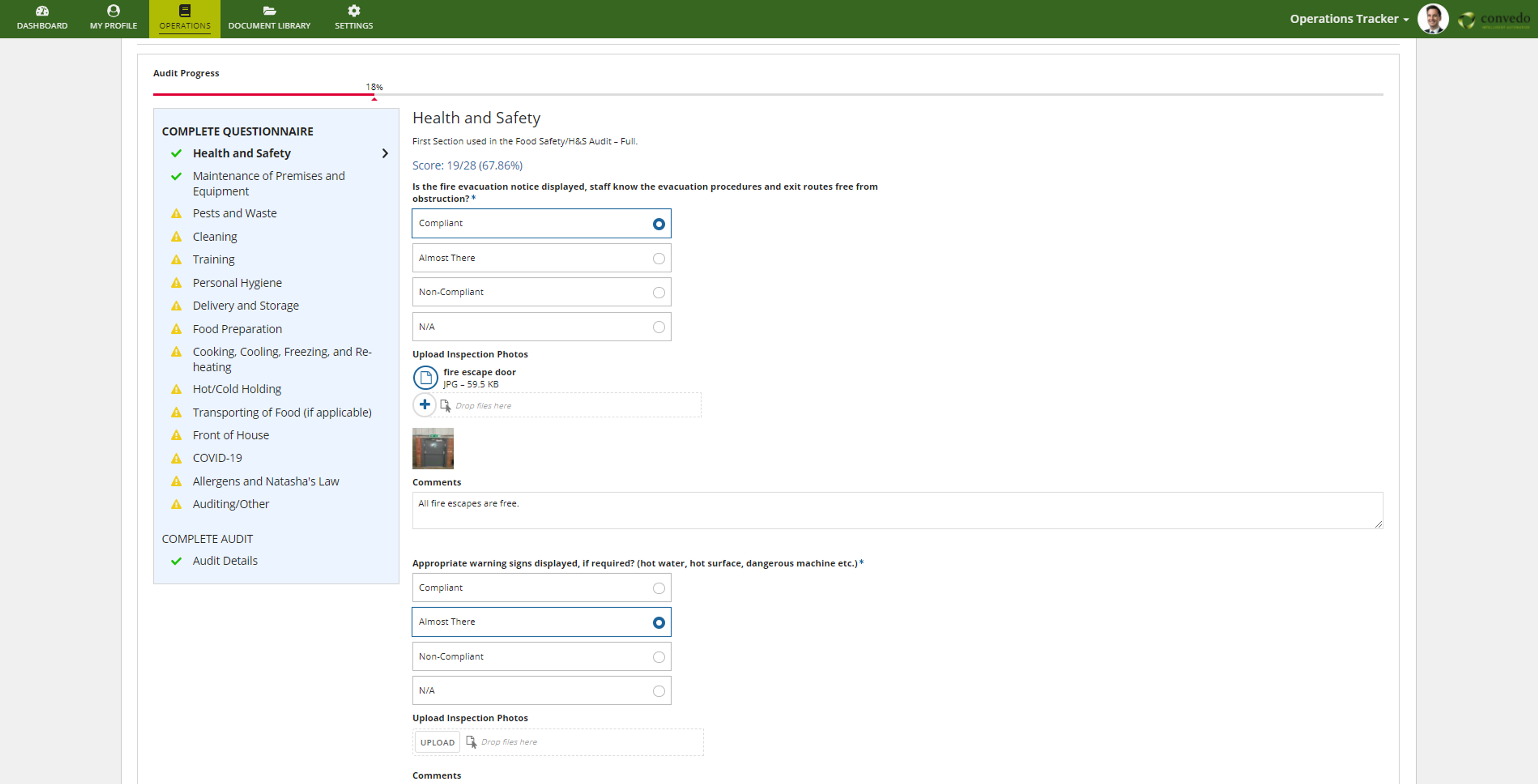 Convedo Operations Tracker screenshot 3