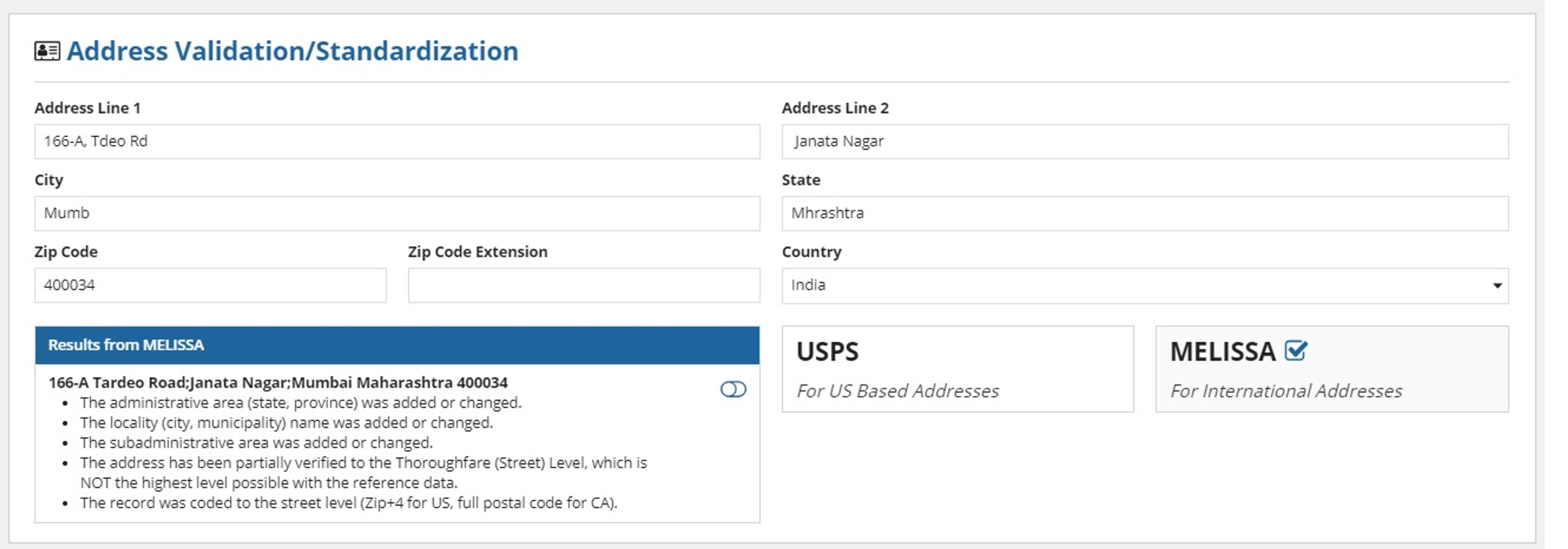 Address Validation and Standardization Utility screenshot 3