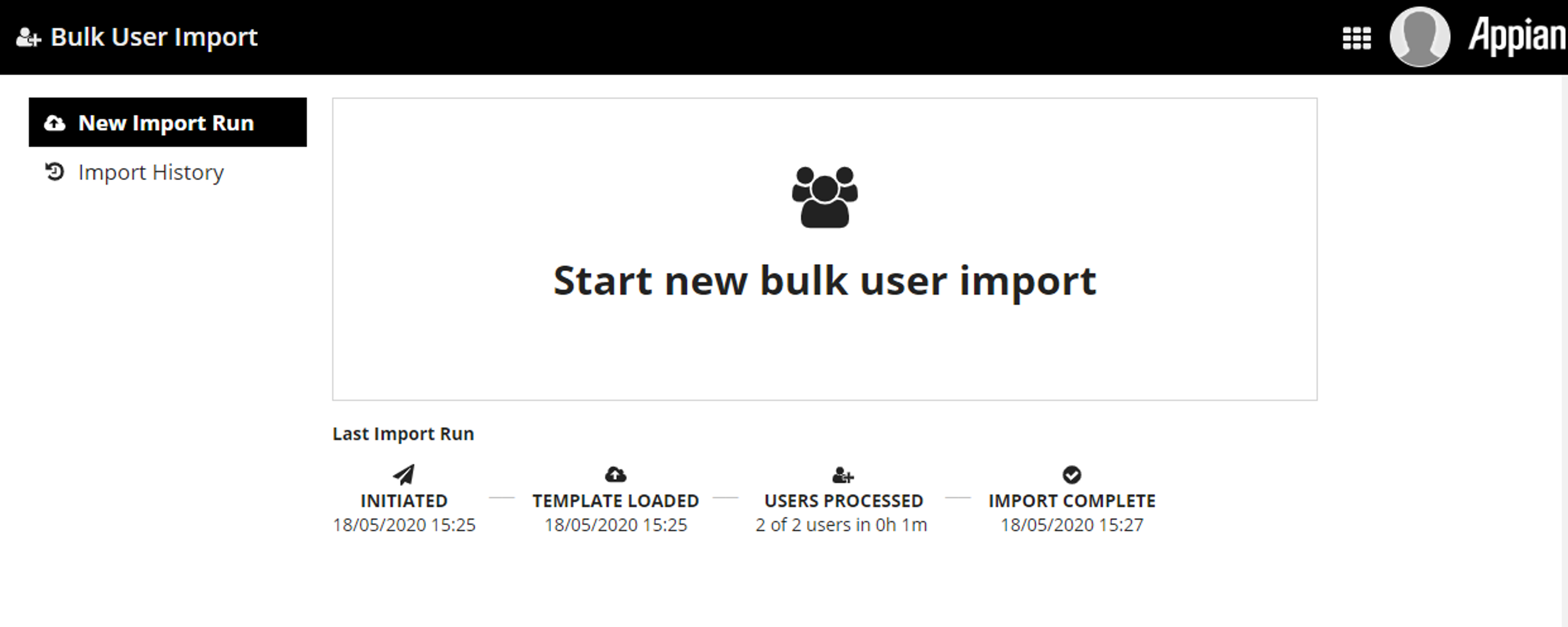 Bulk User Import screenshot 1