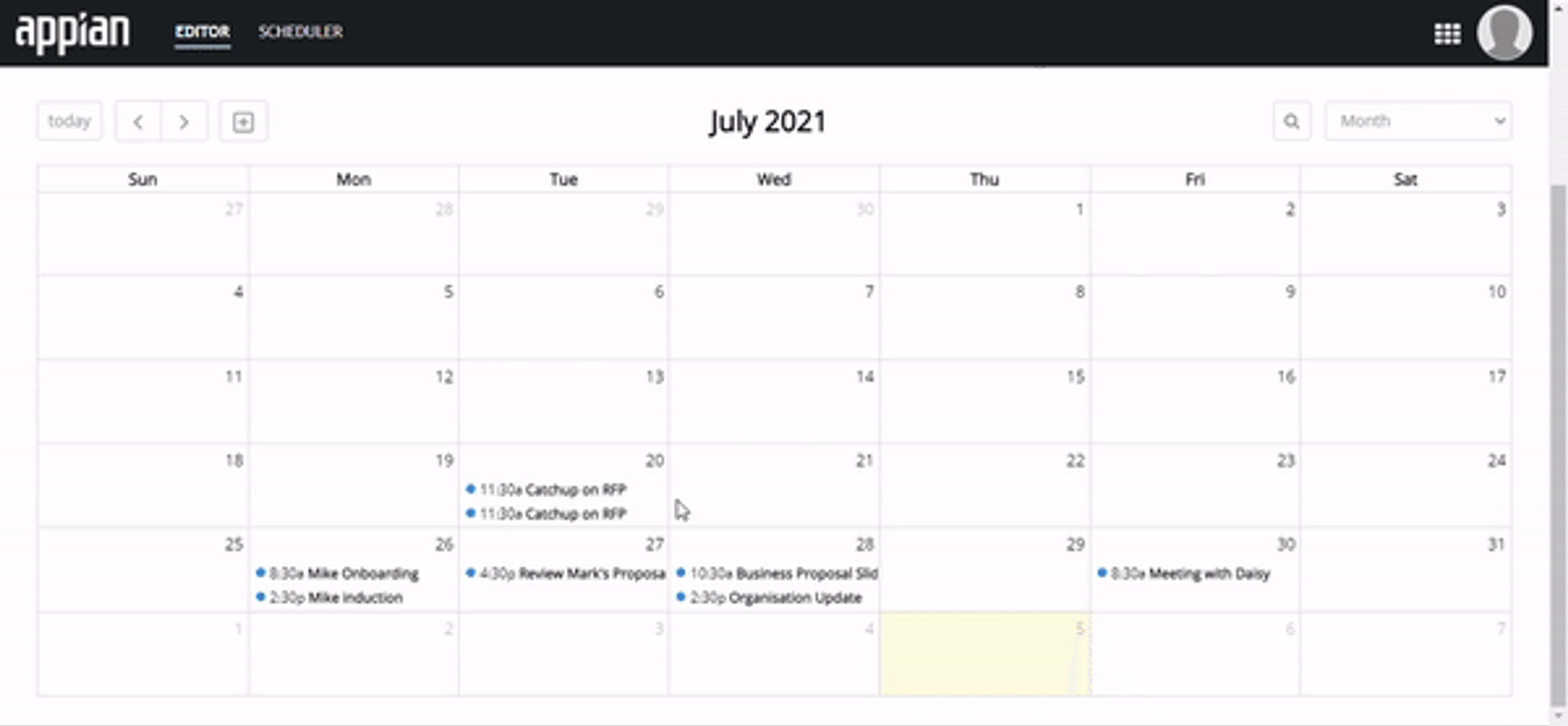 Full Calendar with Event Scheduling screenshot 3