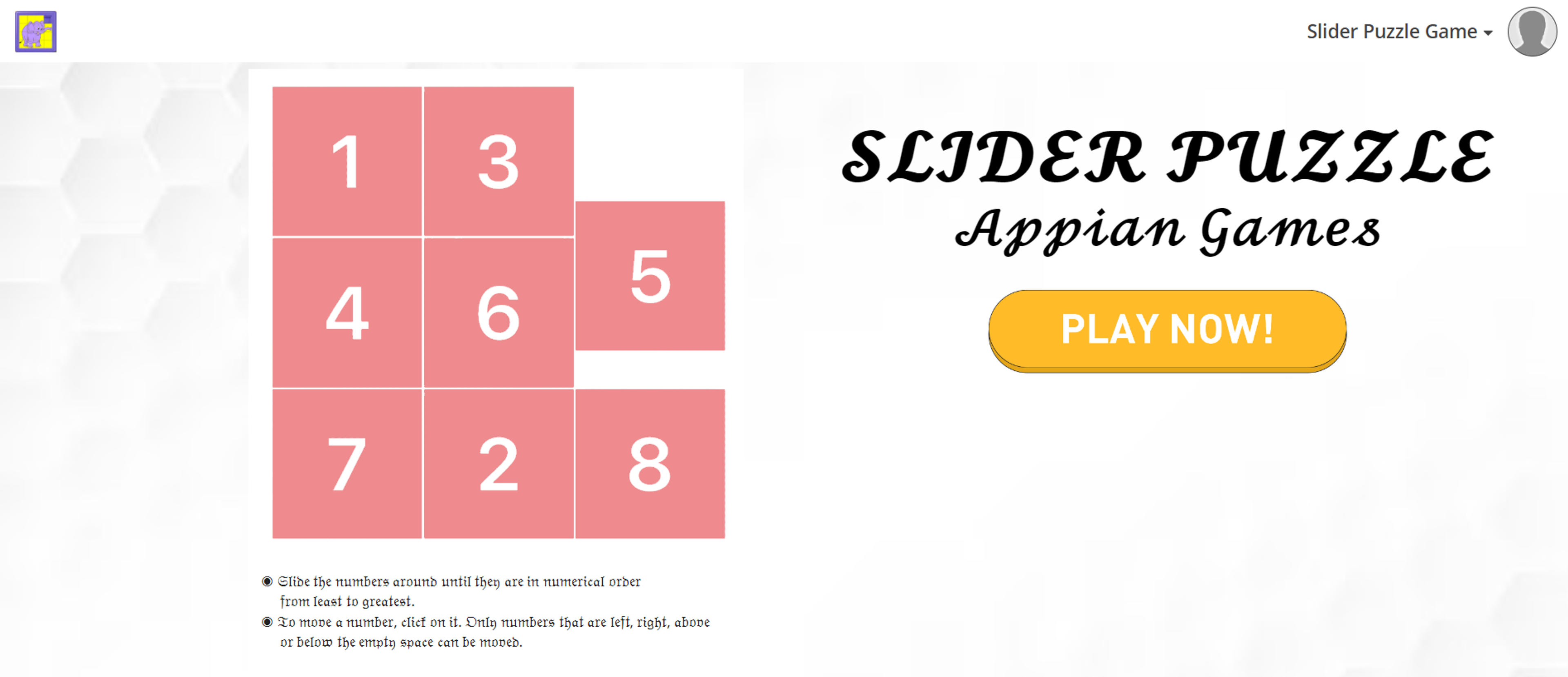 Slider Puzzle Game screenshot 1