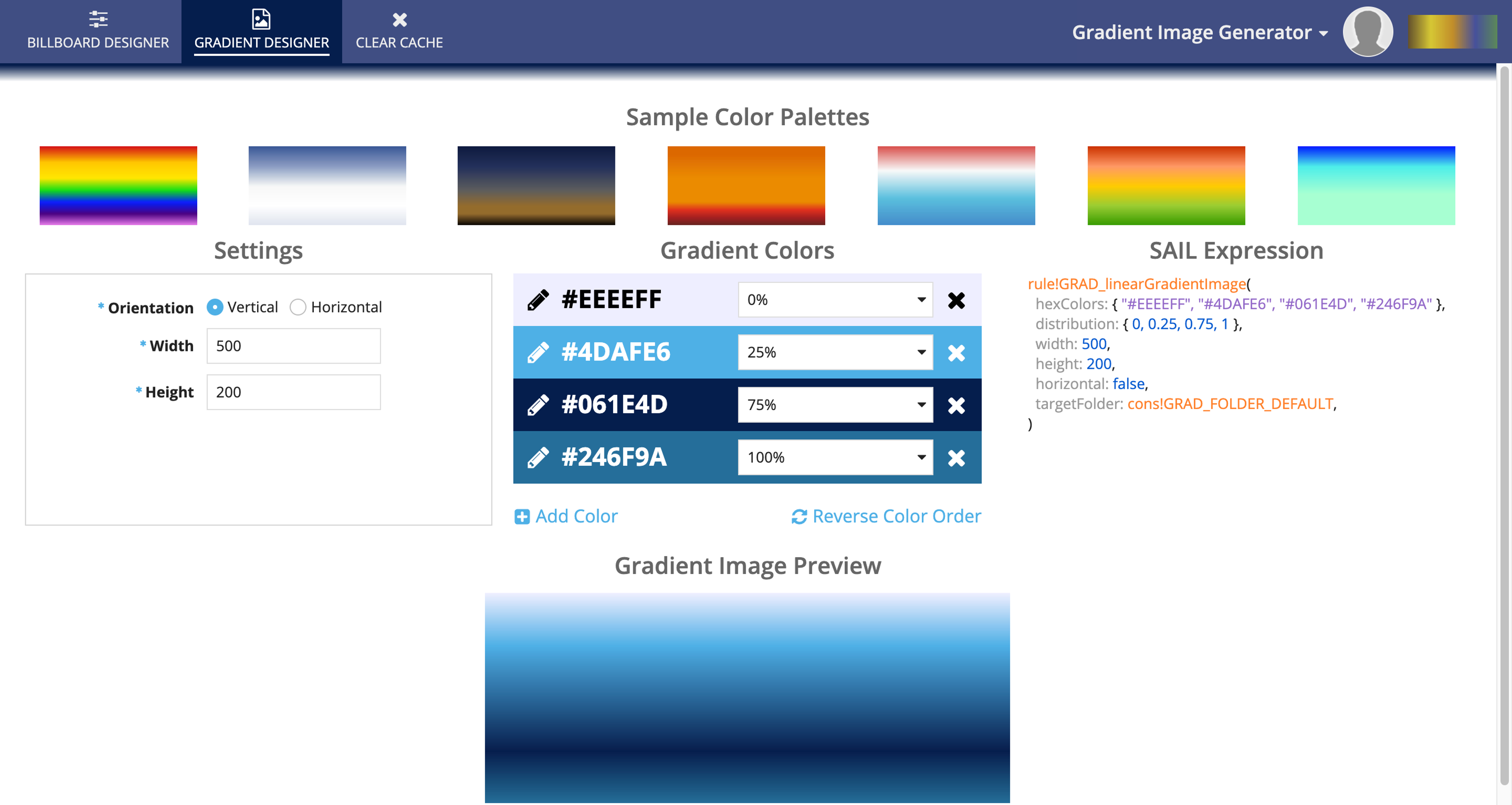 Gradient Image Generator screenshot 1