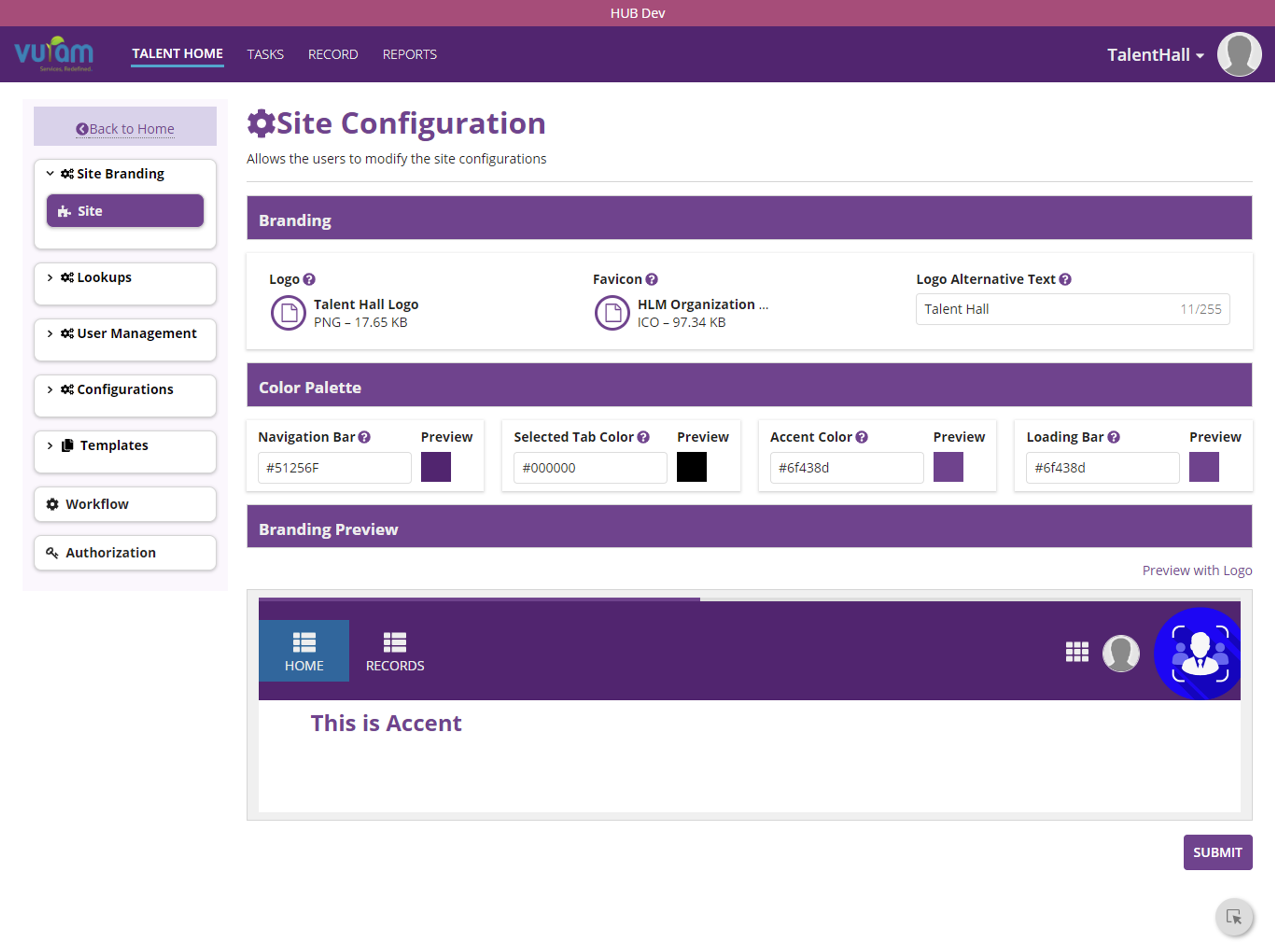 TalentHall screenshot 1