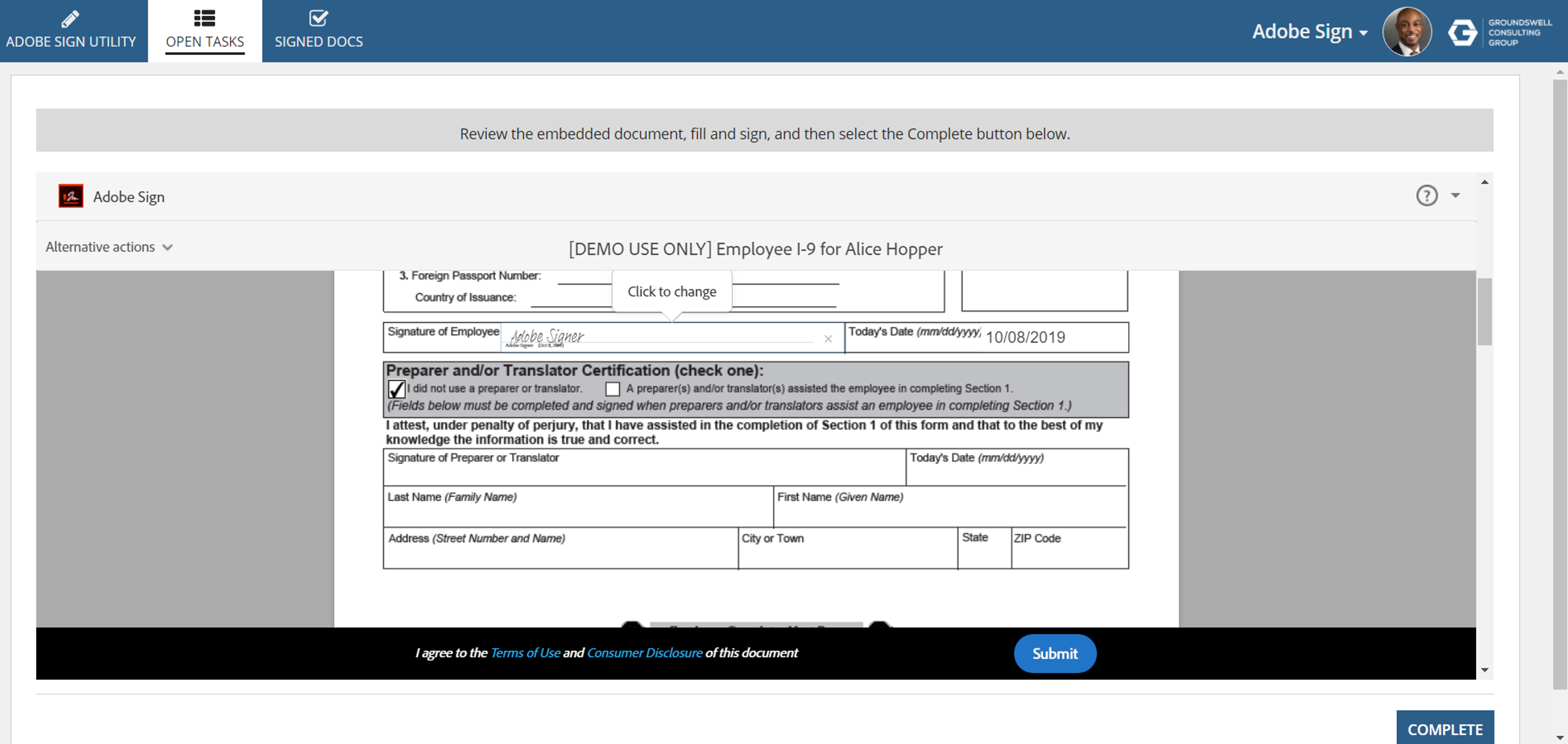 Adobe Sign Utility screenshot 2
