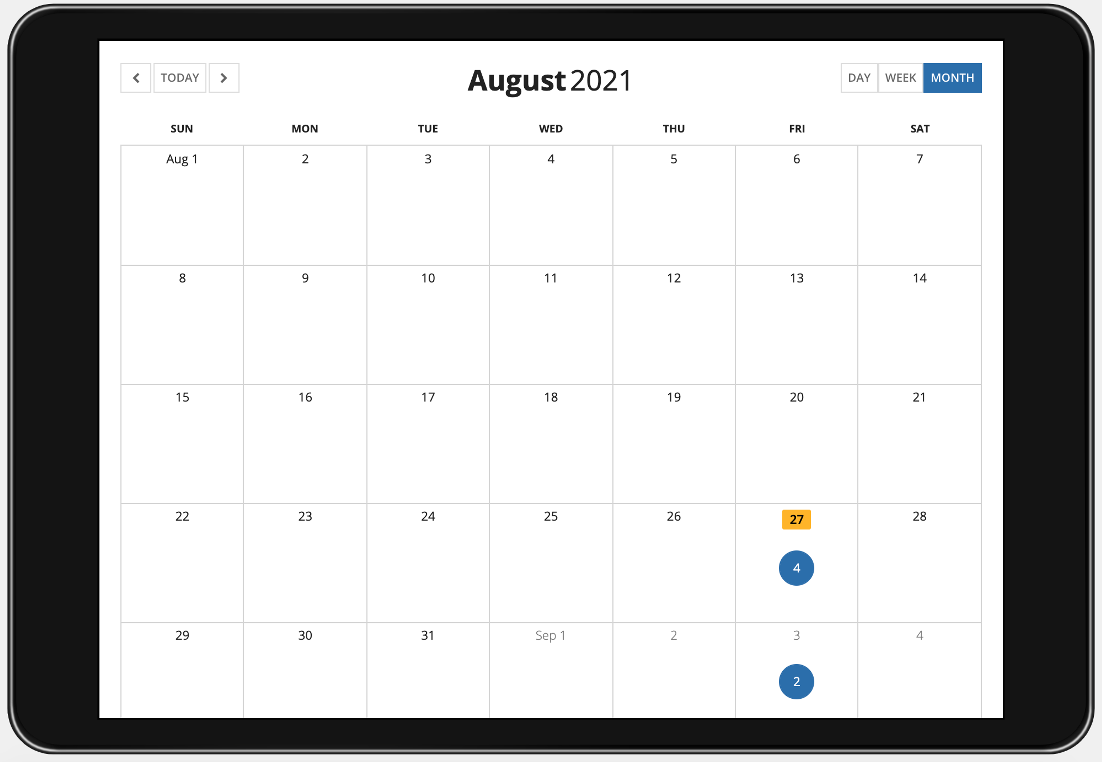 Calendar Template screenshot 3
