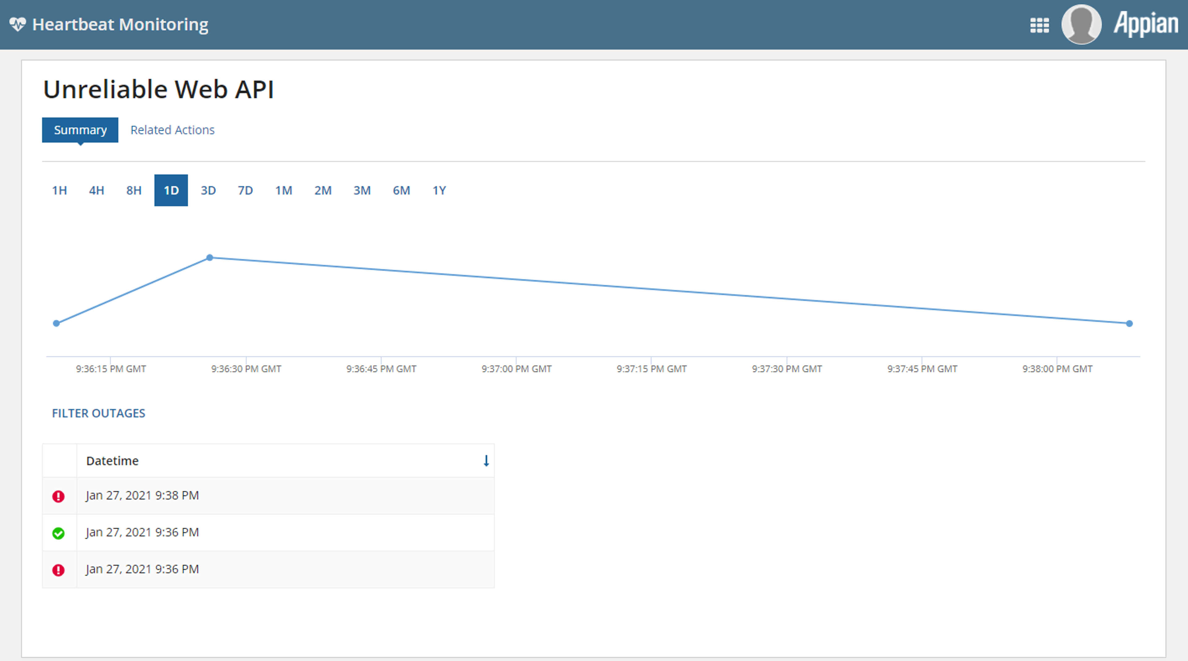 Heartbeat Monitoring screenshot 2