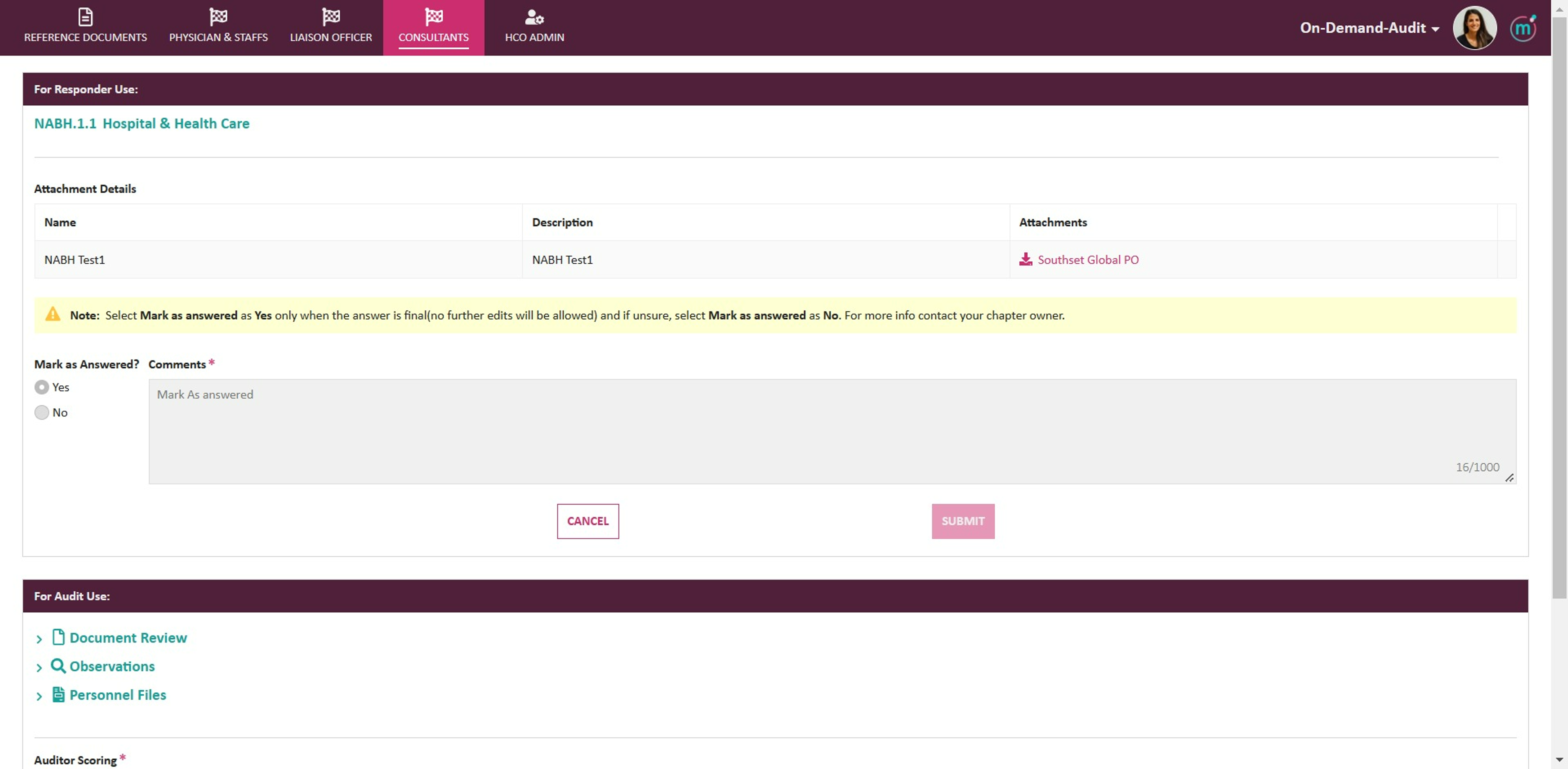 Maantics On Demand Audit (MODA) screenshot 5