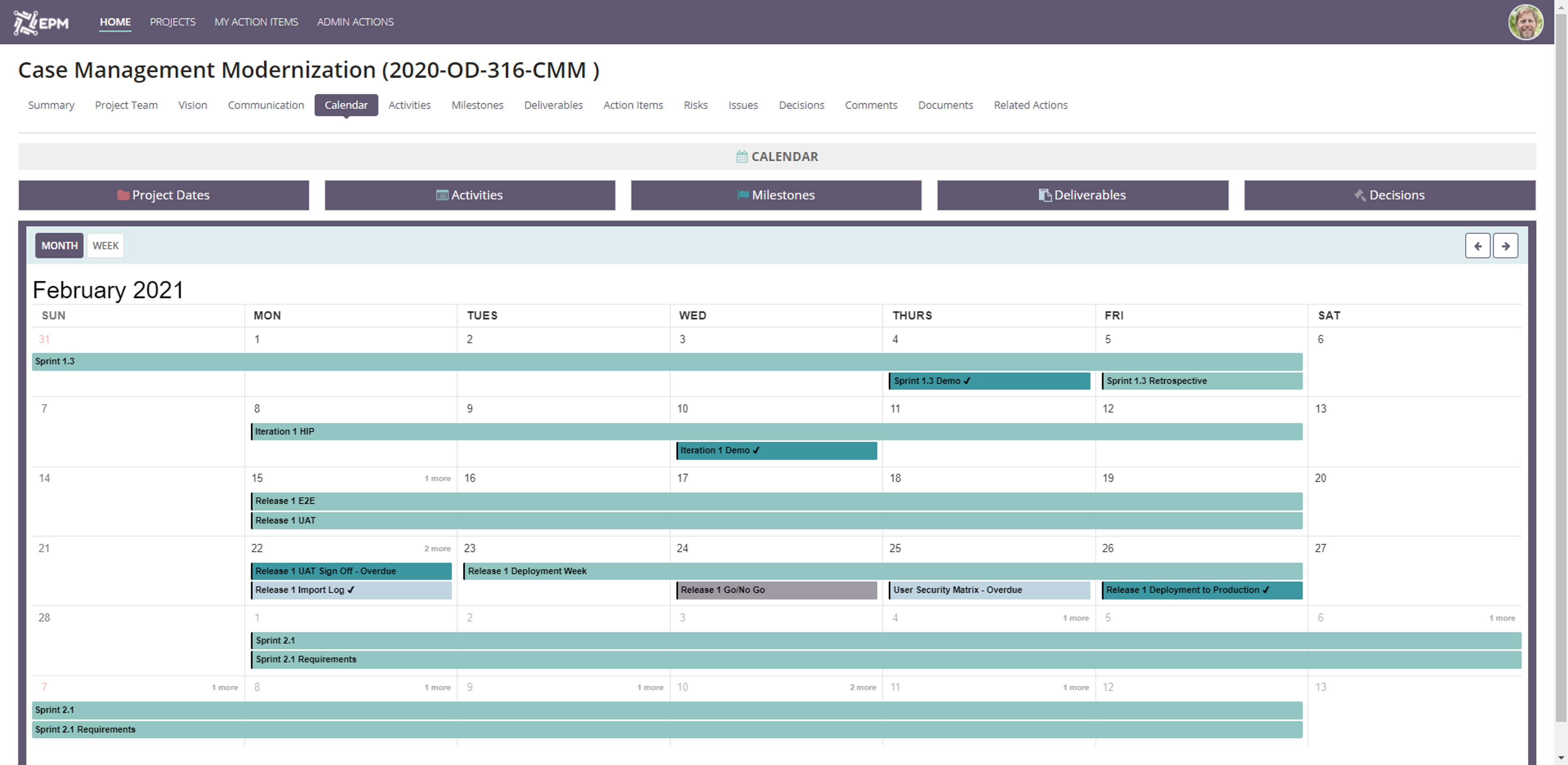 Enterprise Project Management screenshot 1