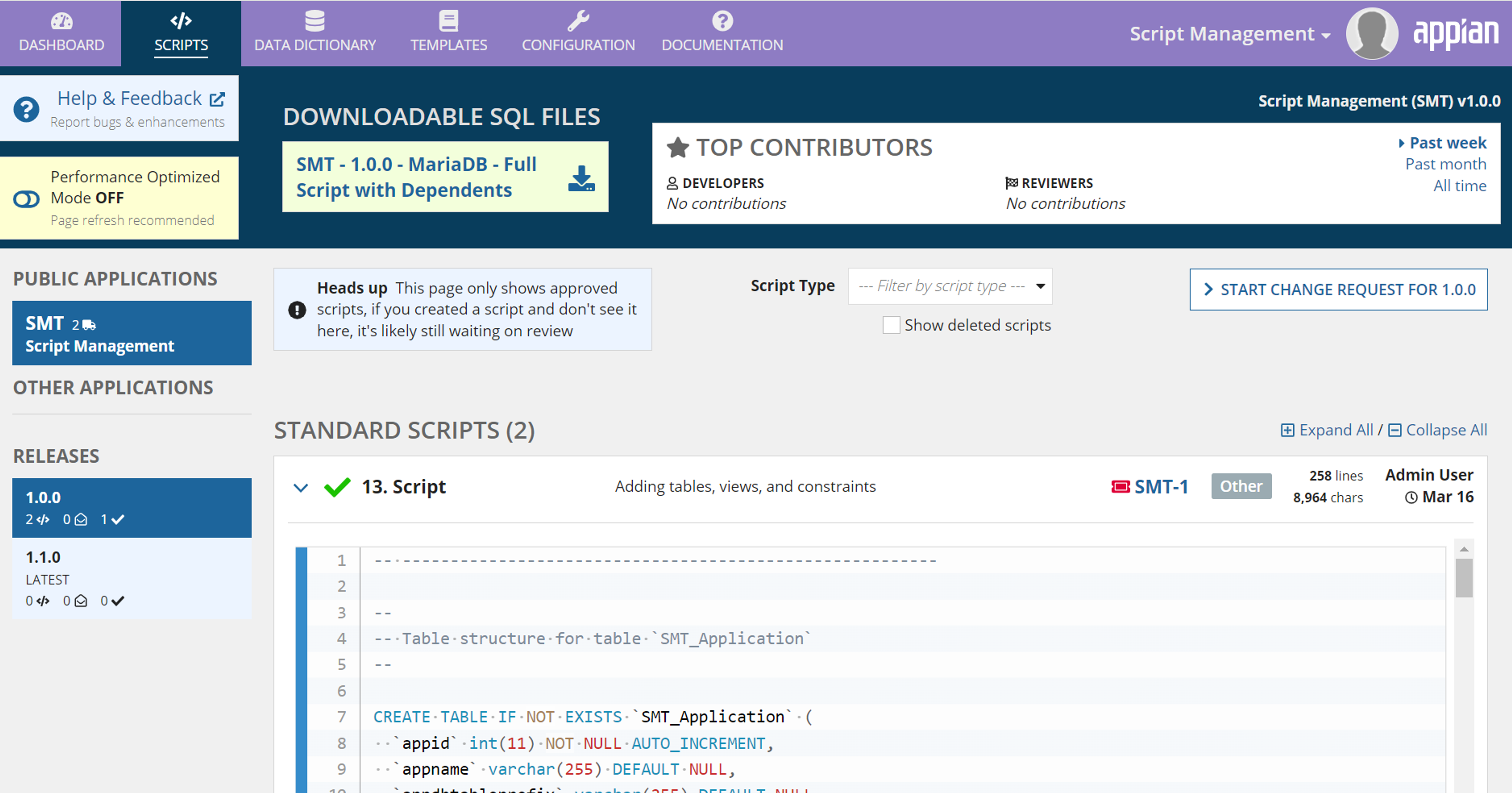 Script Management screenshot 1