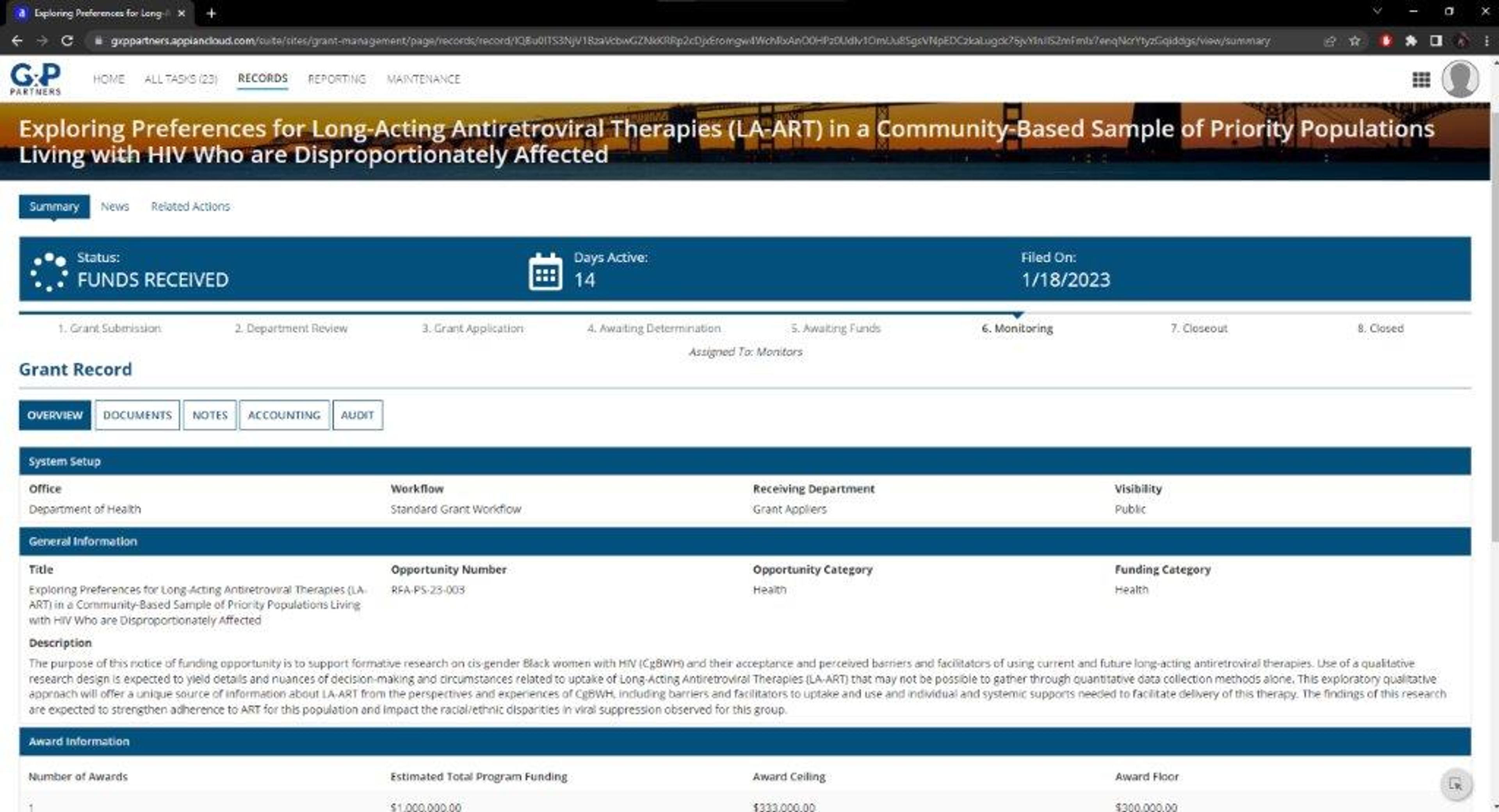 Grants Manager screenshot 3
