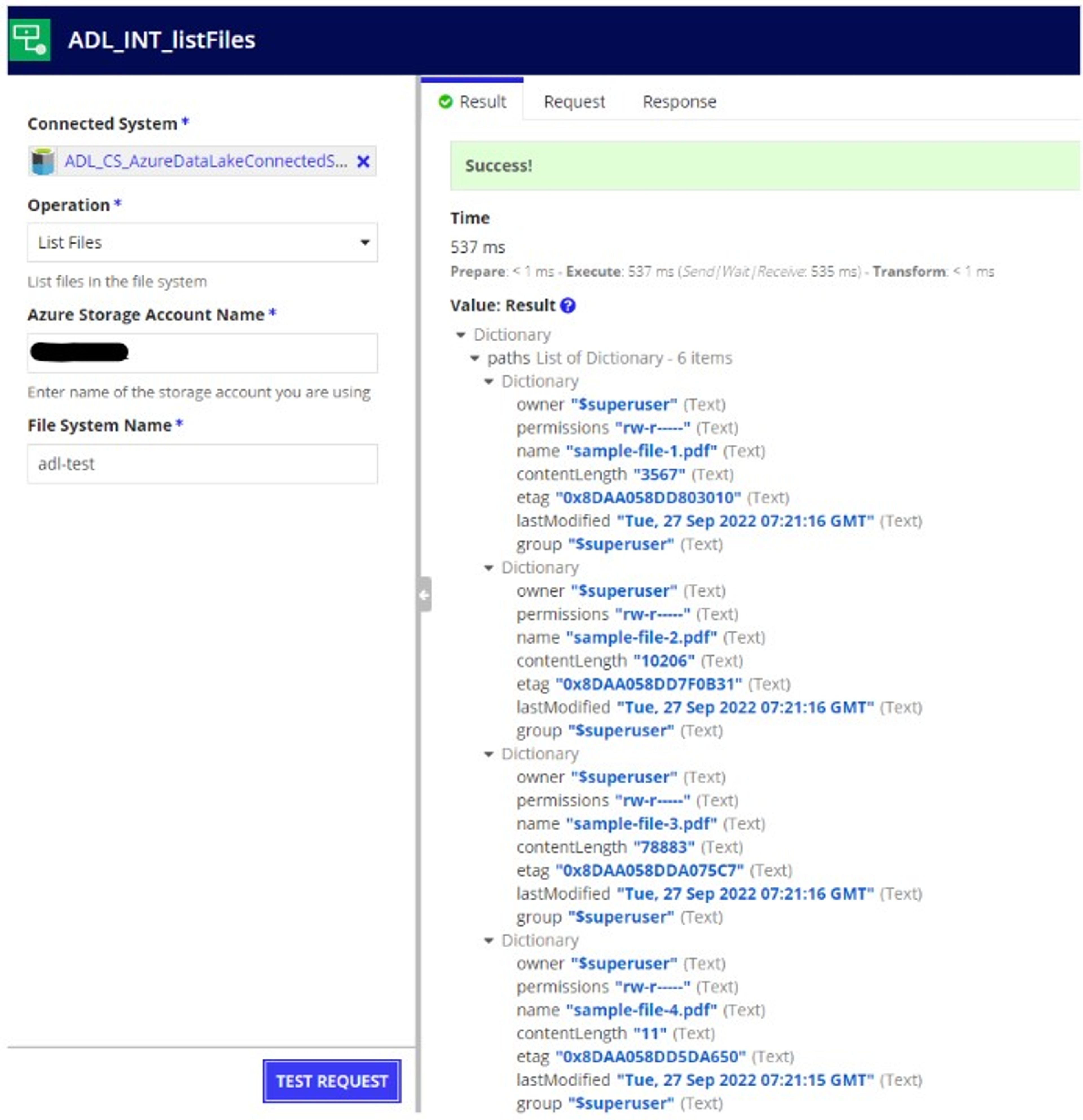 Azure Data Lake Connected System screenshot 3