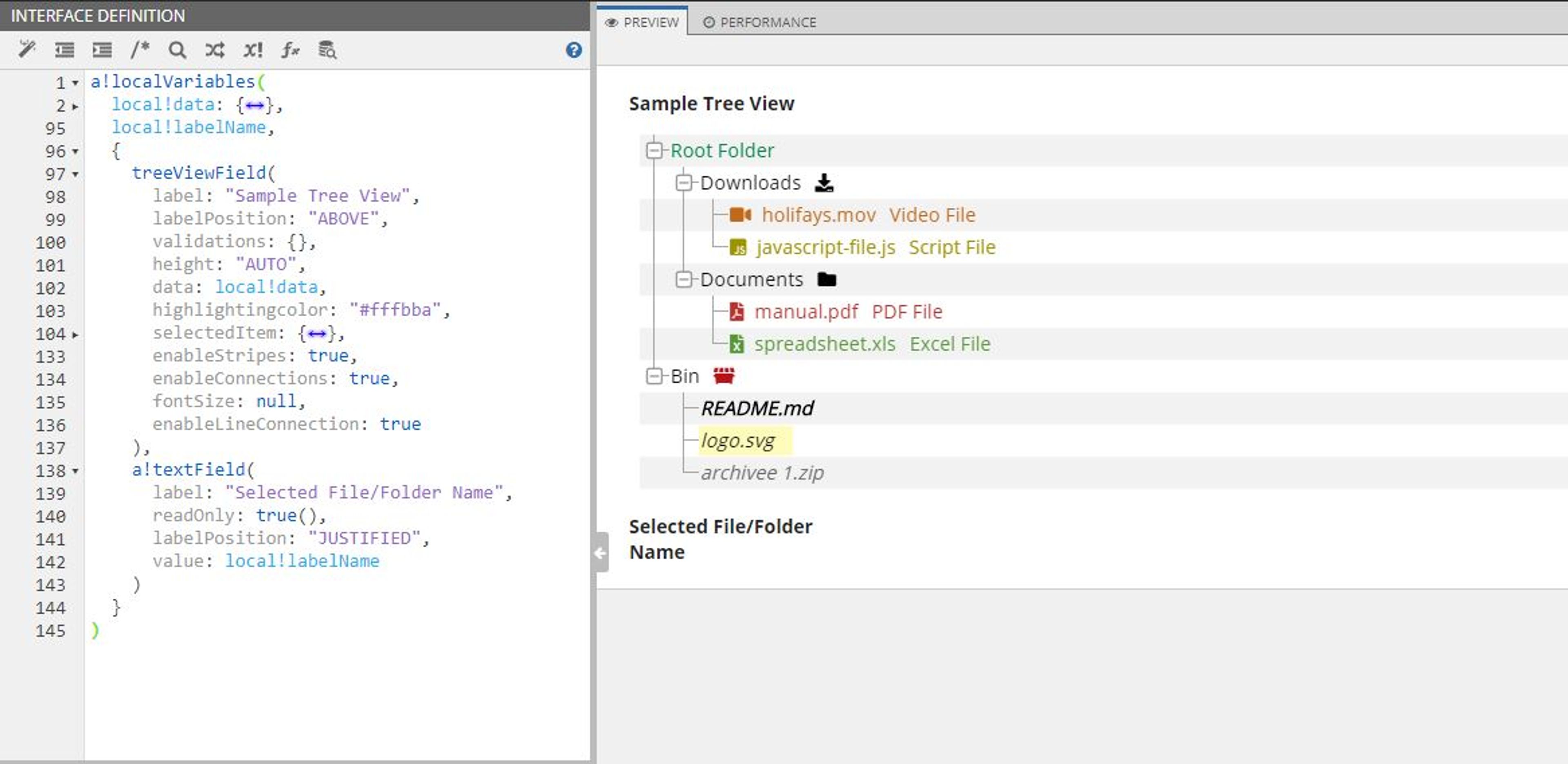 Tree View Component screenshot 1