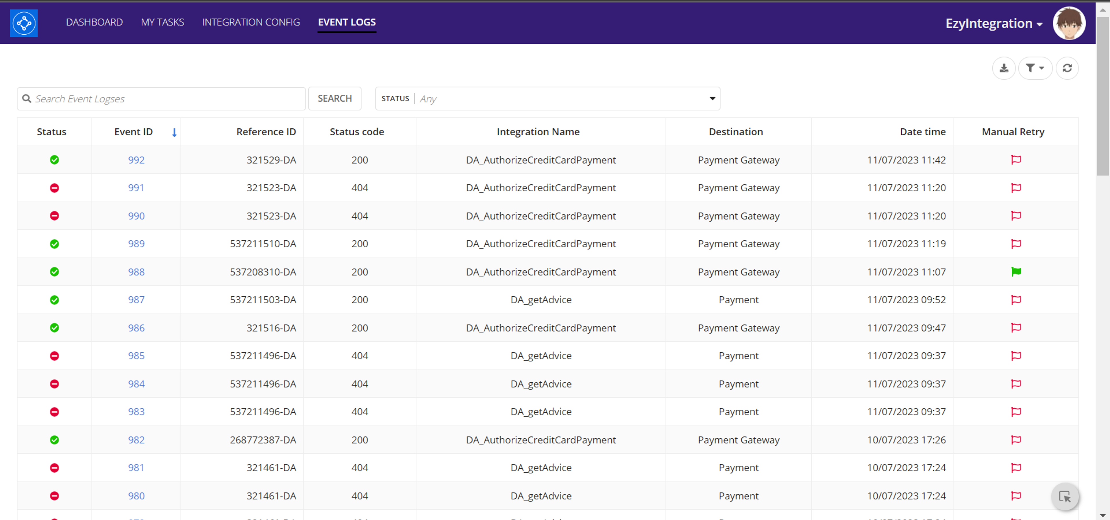 EzyIntegration screenshot 2