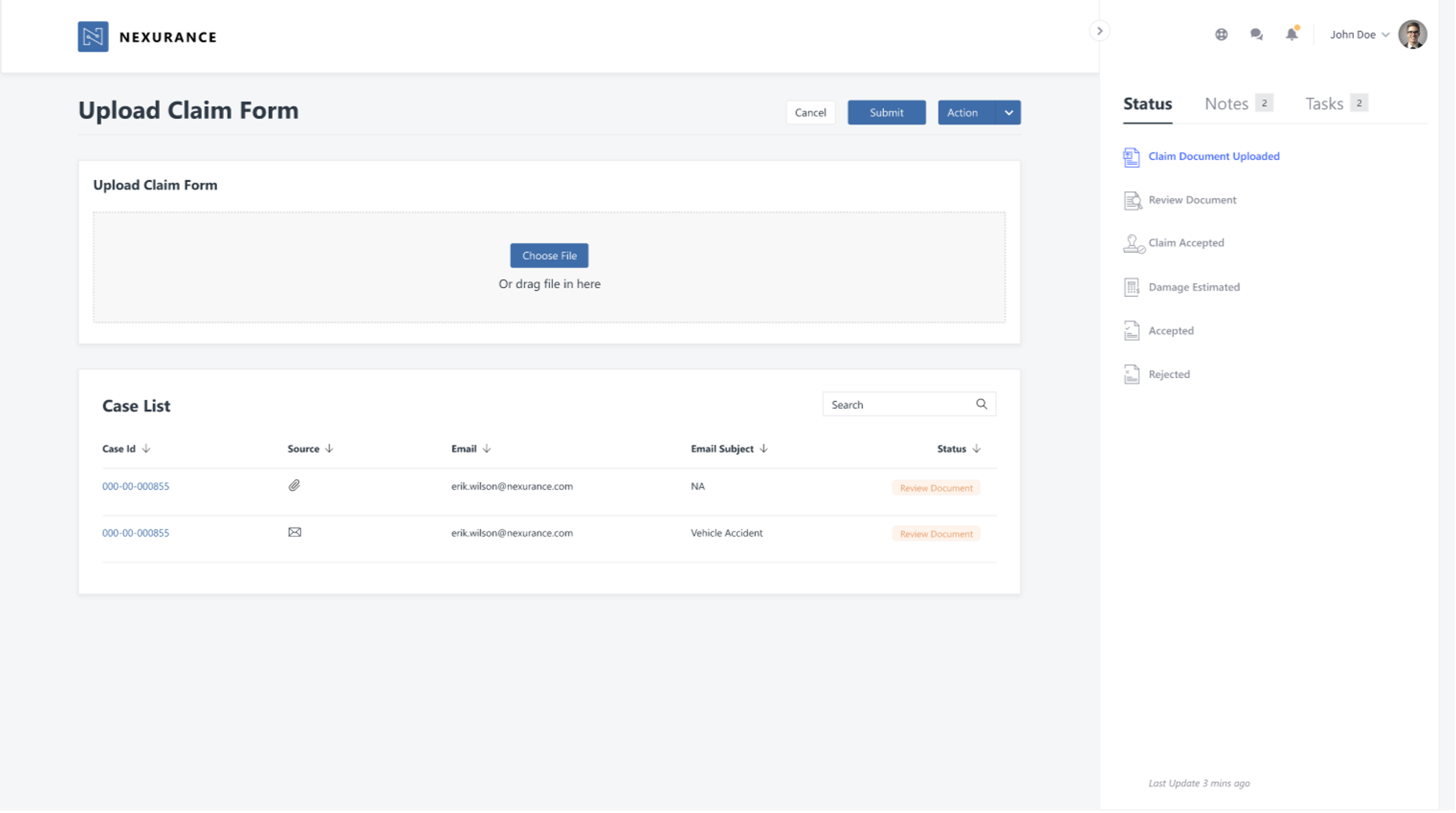 Nexurance - Straight Through Claims Processing screenshot 2