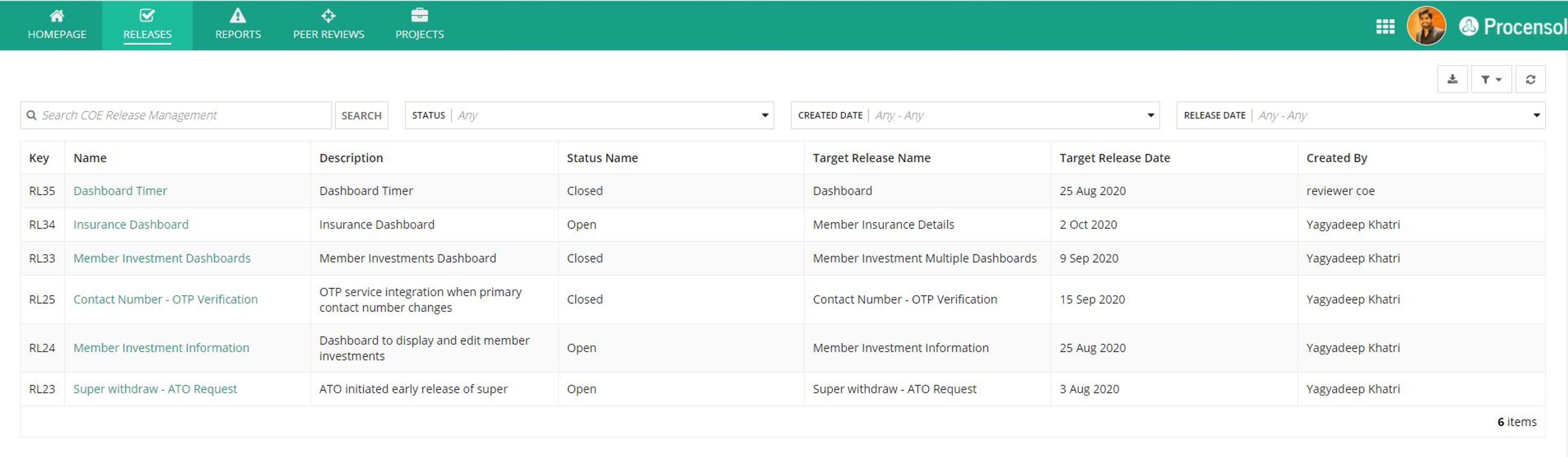 COE and AppCop screenshot 2