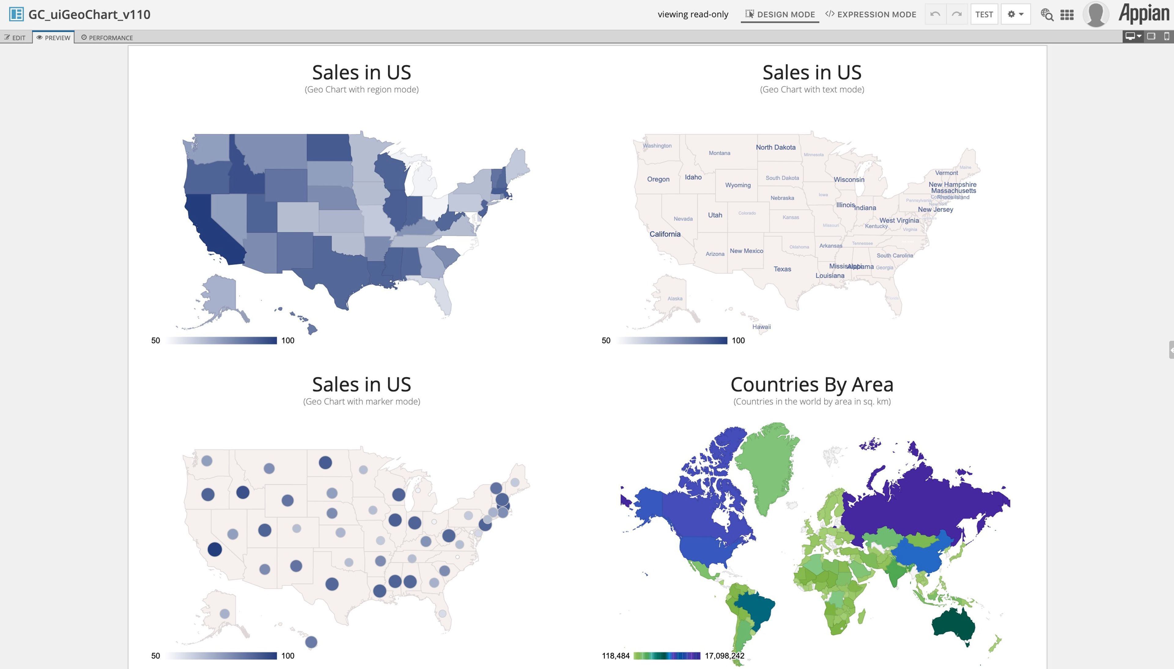 Google Charts Component Plug-in screenshot 3