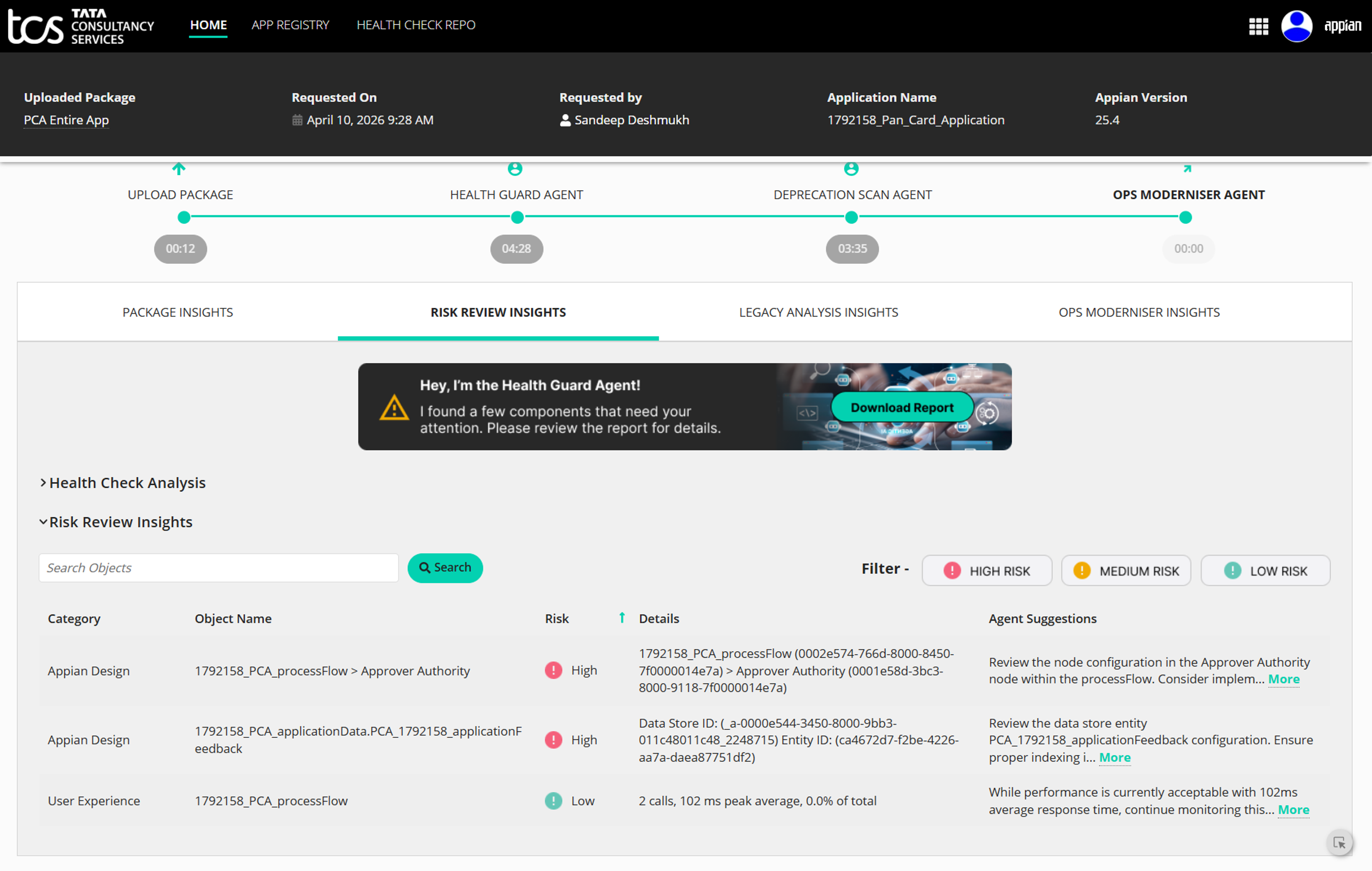 Agentic Enabled Ops Moderniser screenshot 3