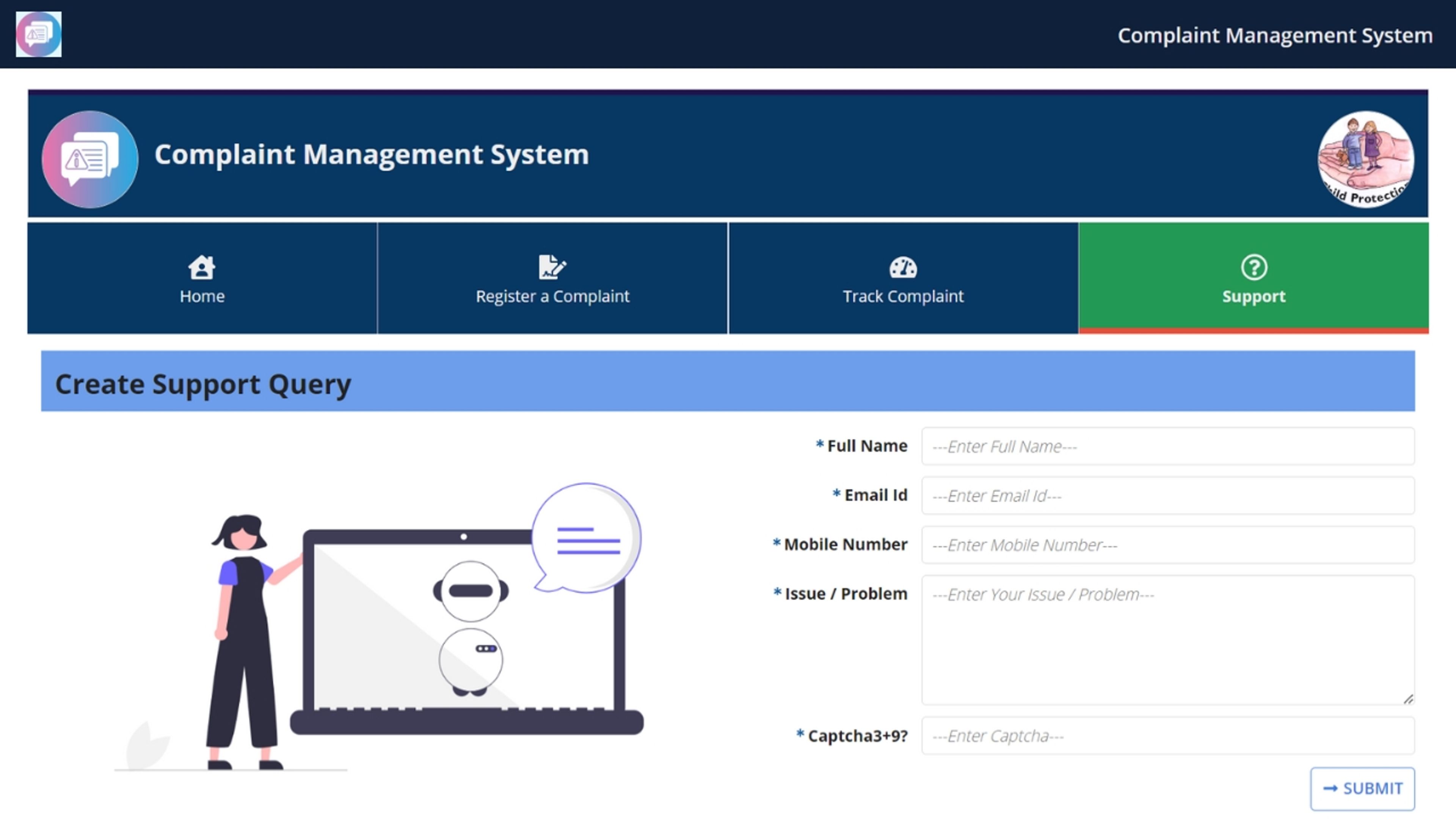 Complaint Management System screenshot 2