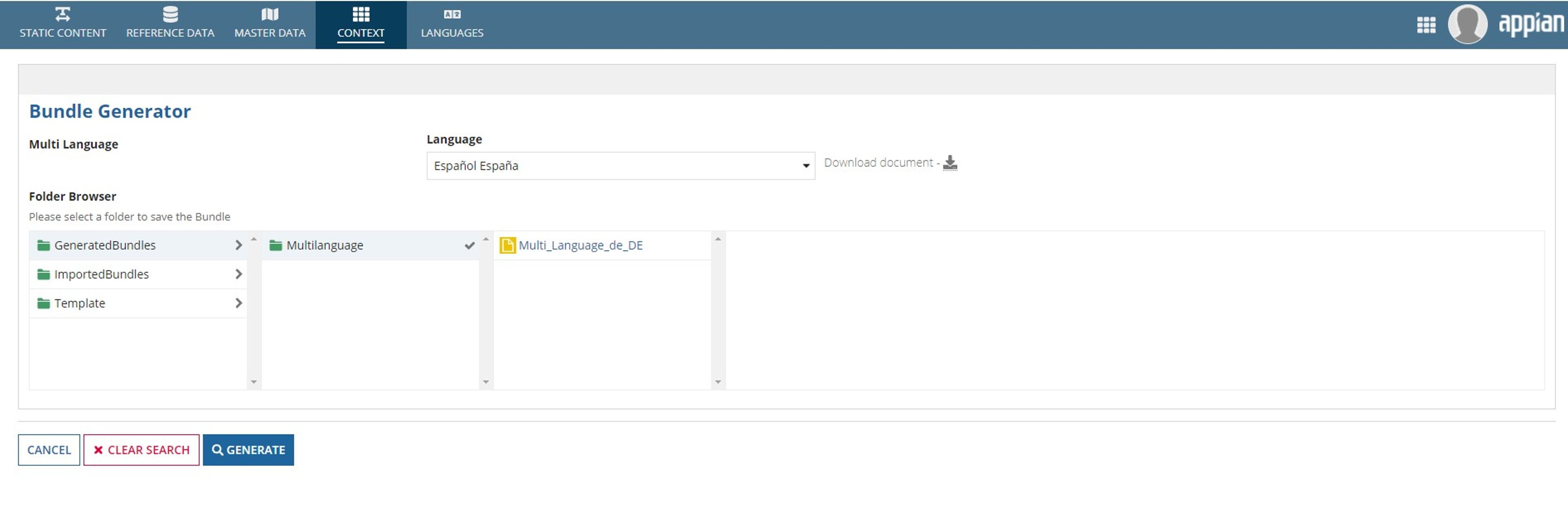 Internationalization Application screenshot 9