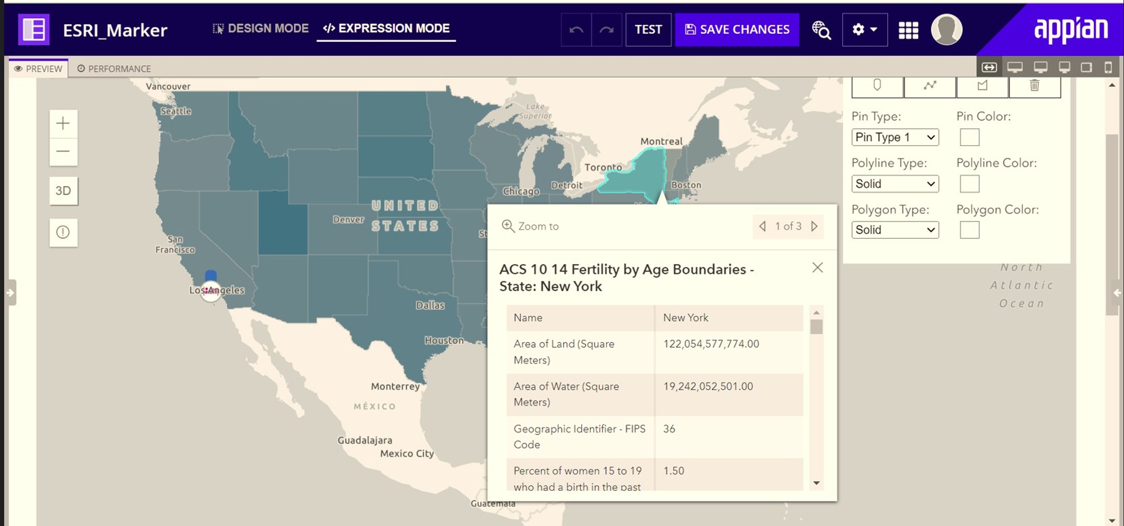 ESRI Map screenshot 2