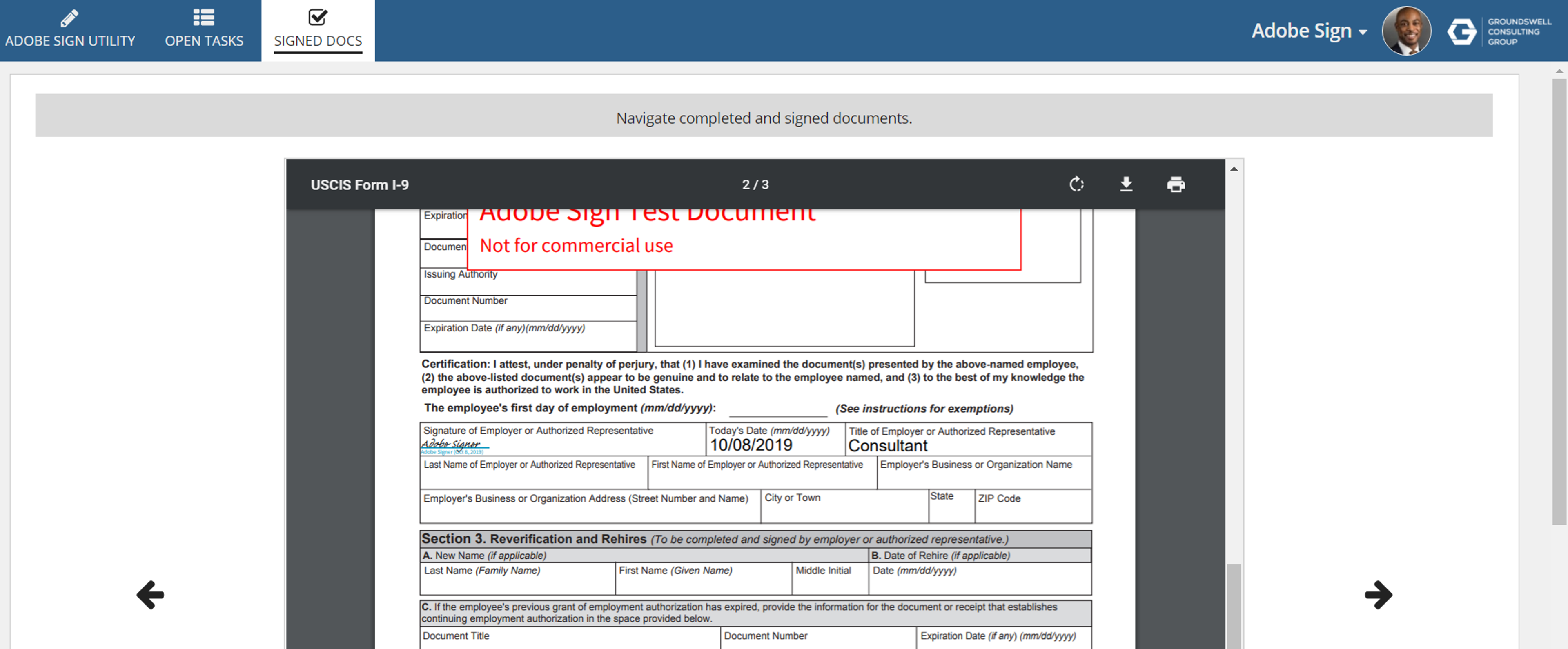 Adobe Sign Utility screenshot 1