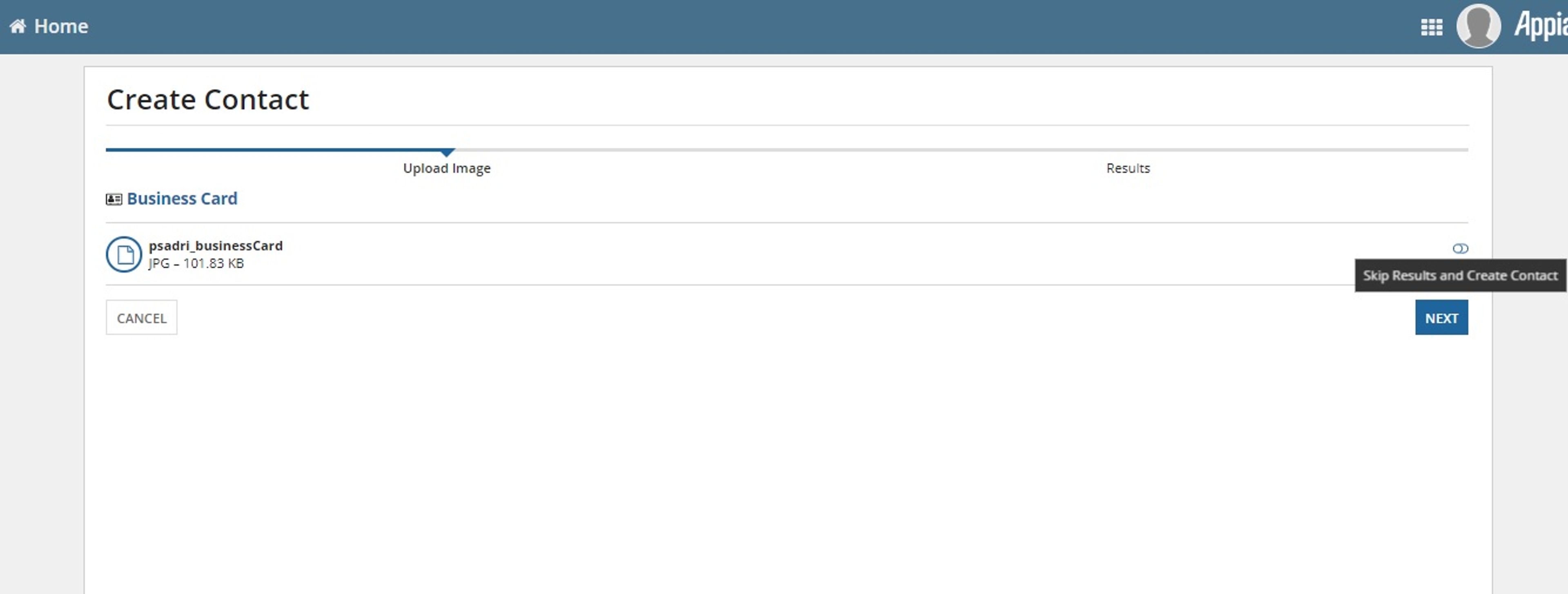 Business Card Reader Utility screenshot 2