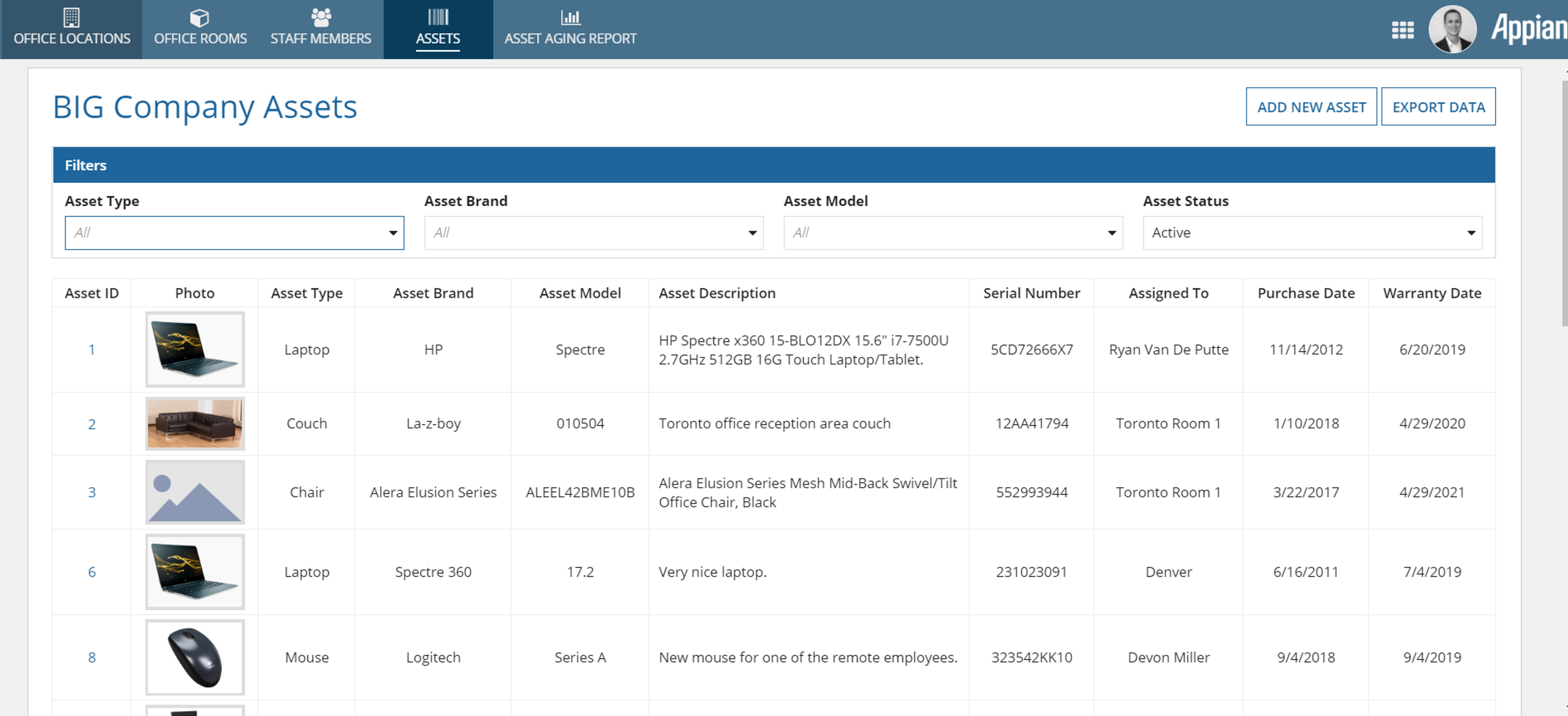 Physical Asset Manager screenshot 3