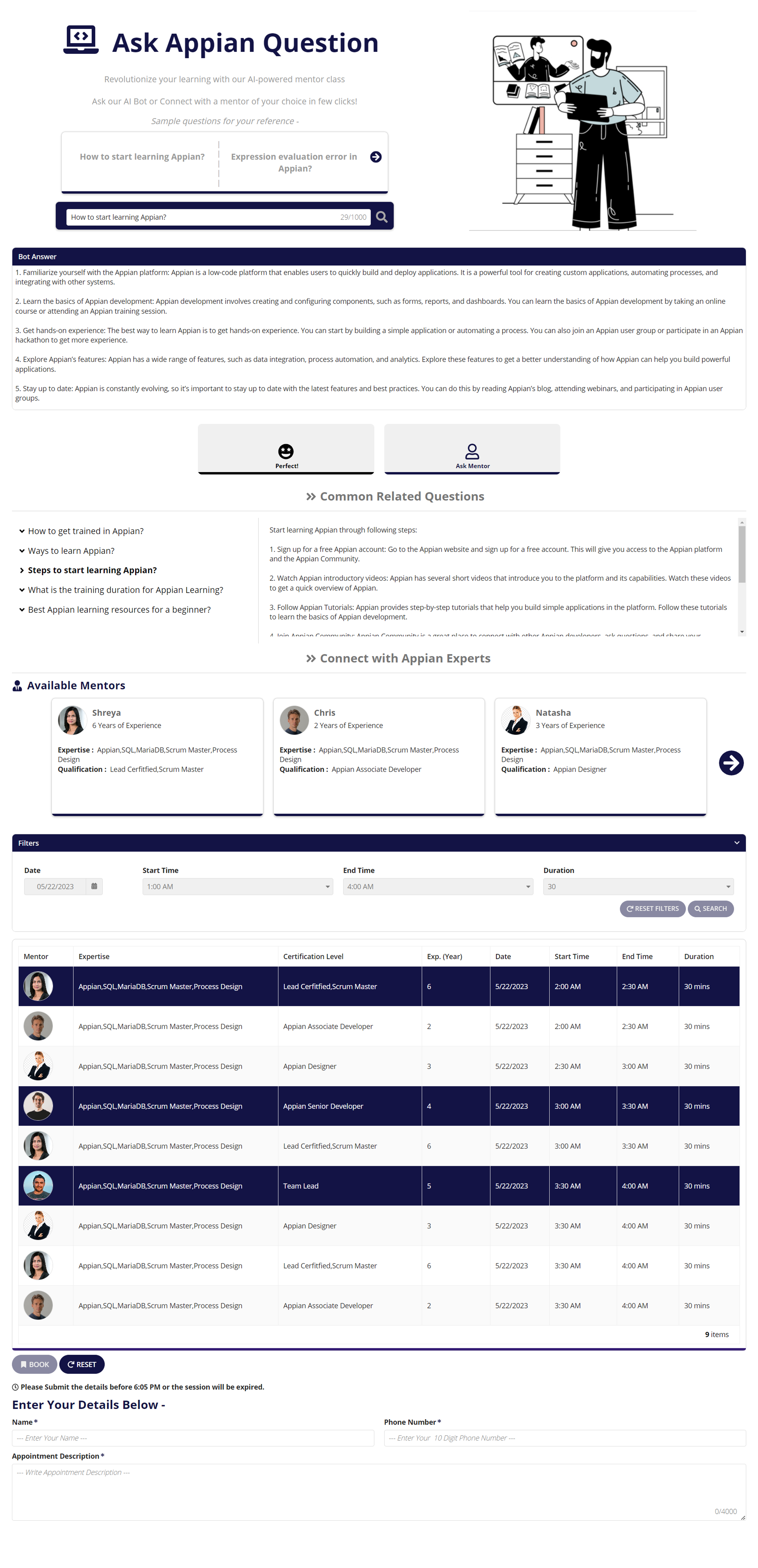 Smart Appian Technical Support and Training System screenshot 7
