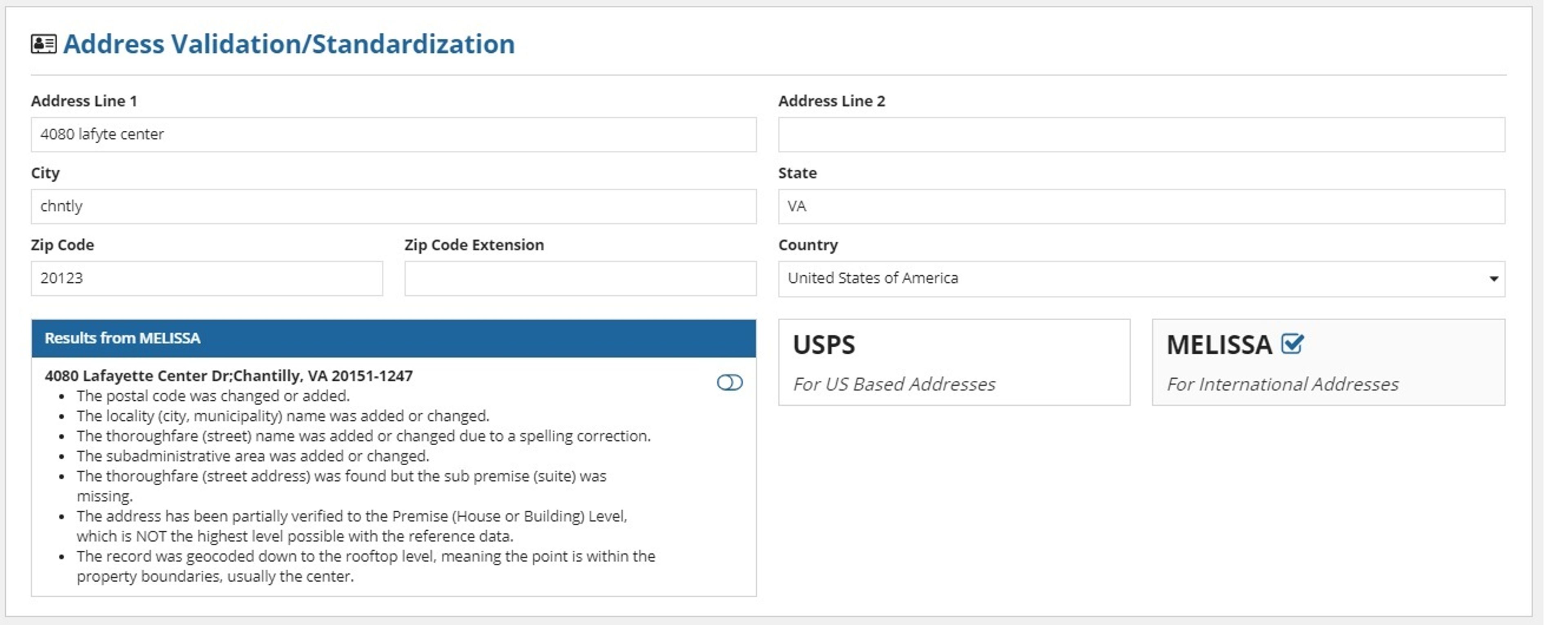 Address Validation and Standardization Utility screenshot 5