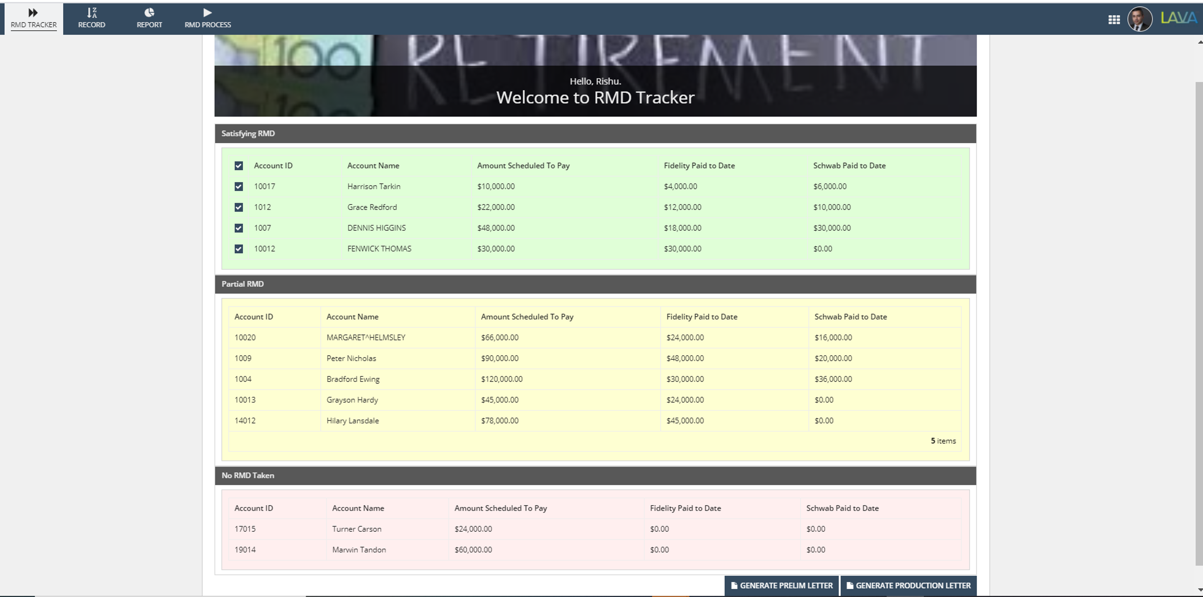 RMD Tracker screenshot 3