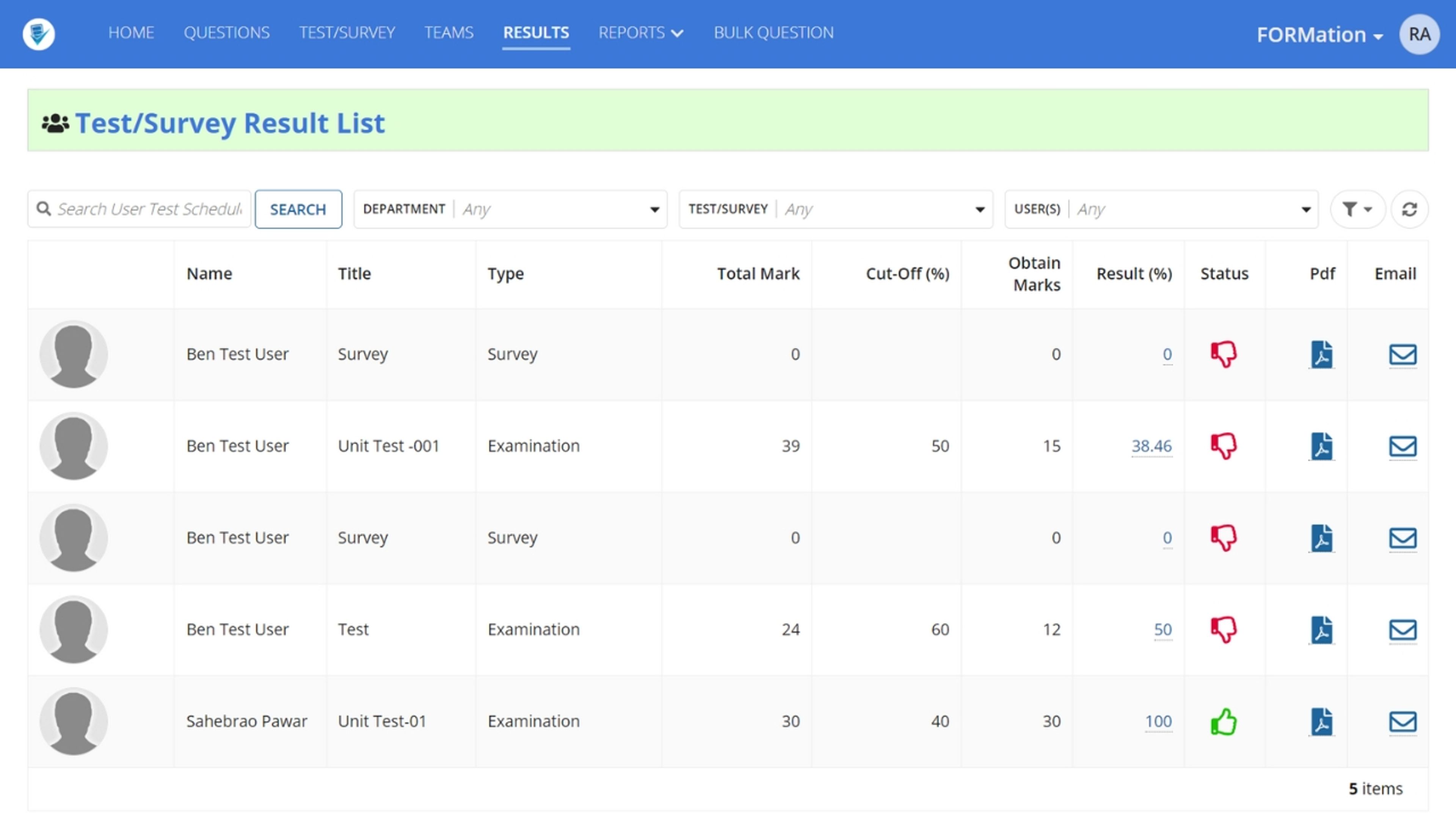 FORMation - Dynamic Survey and Exam Form Builder screenshot 7