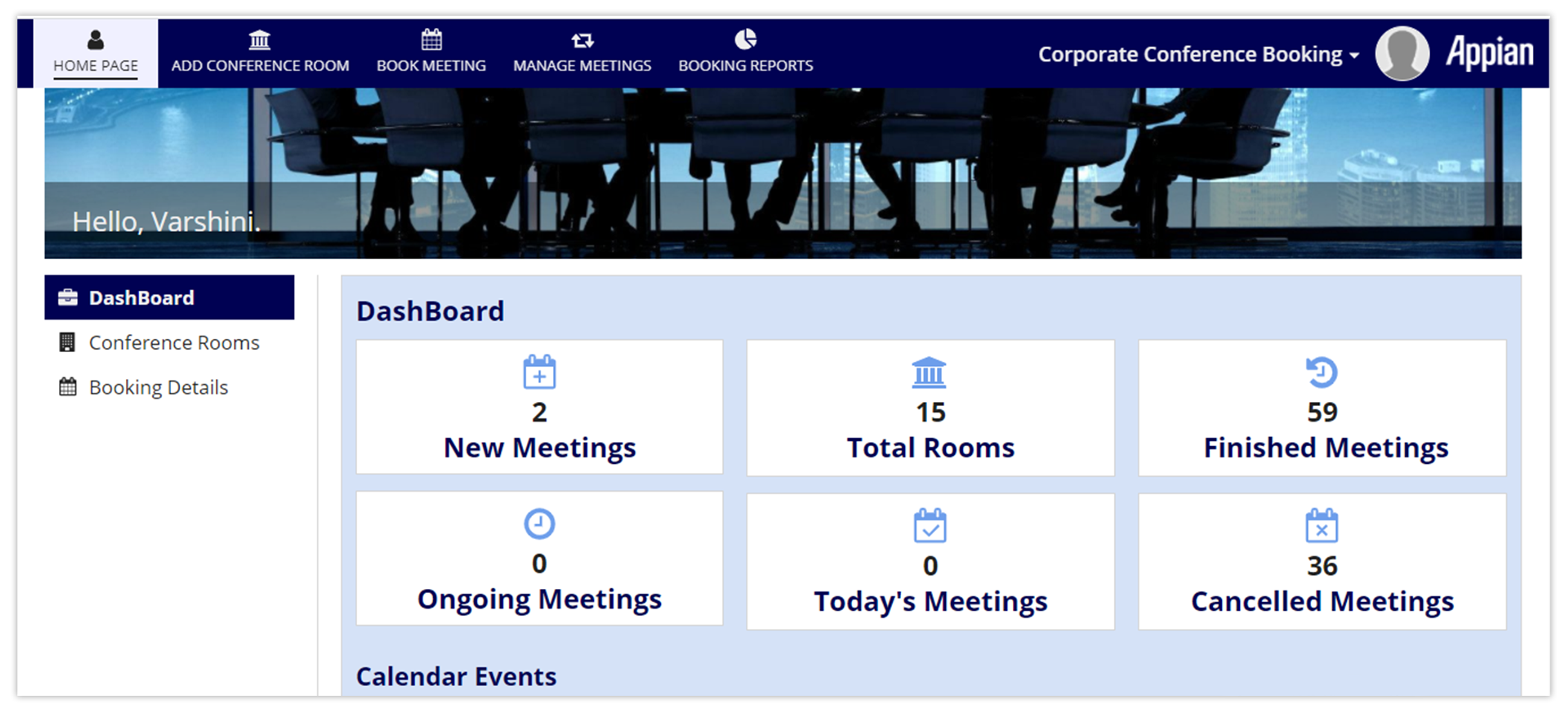 Corporate Conference Booking screenshot 13