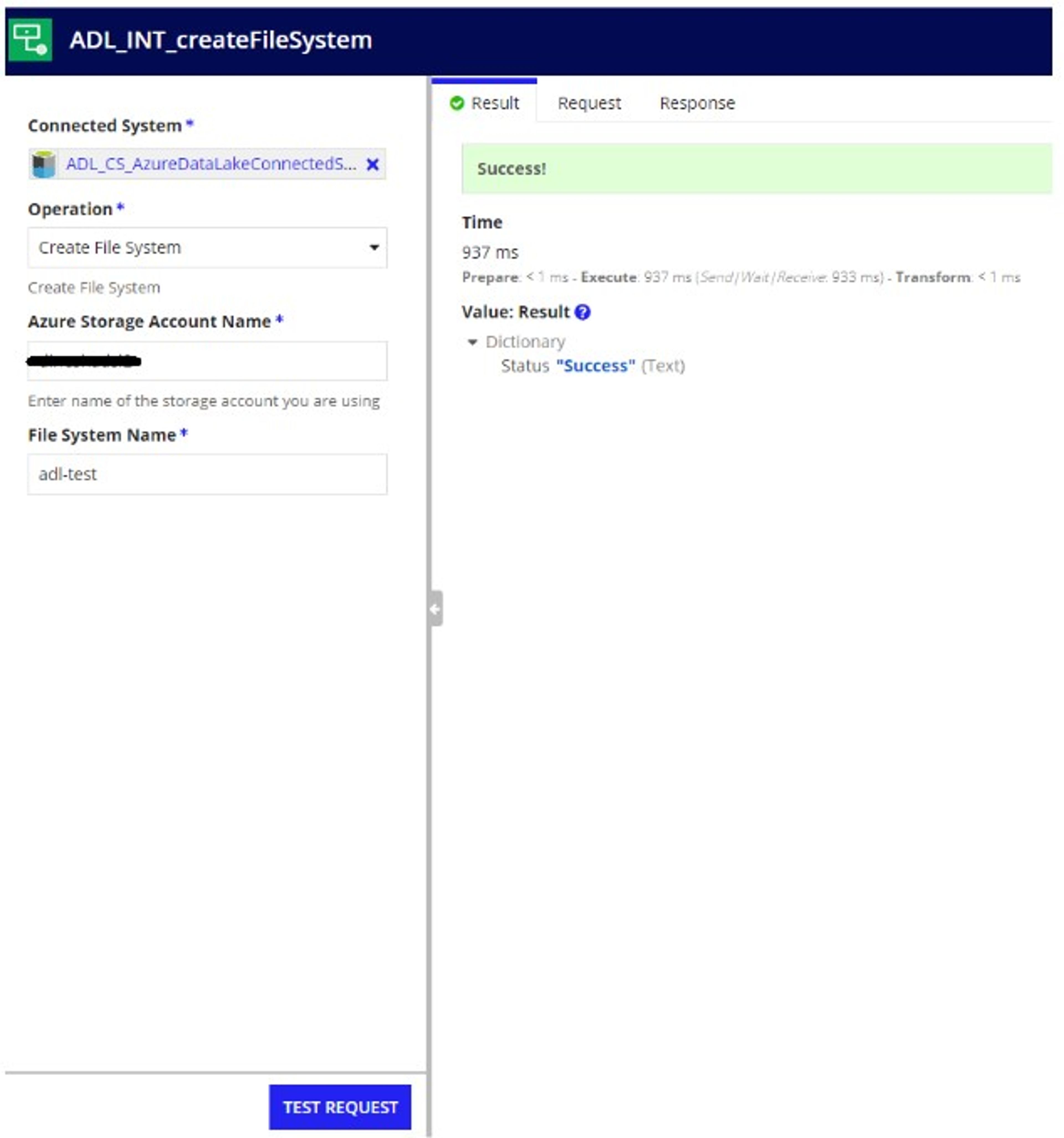 Azure Data Lake Connected System screenshot 1