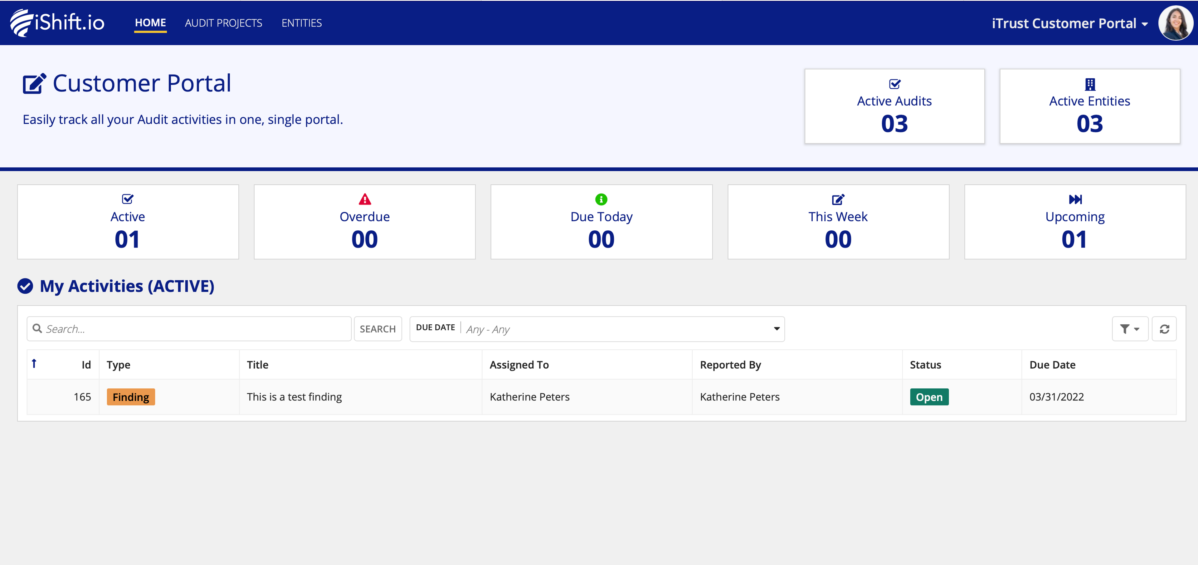 iTrust OIG Audit screenshot 1