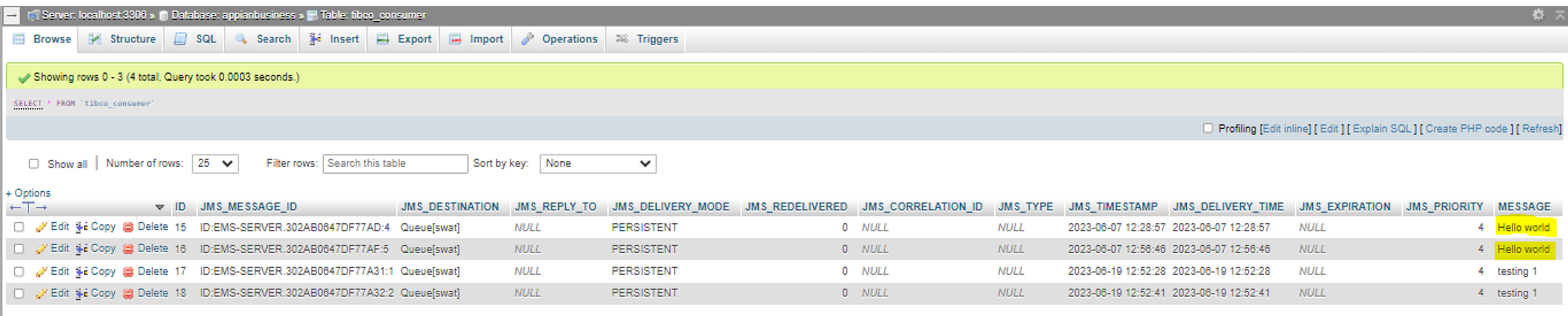 Tibco Messaging Service screenshot 2