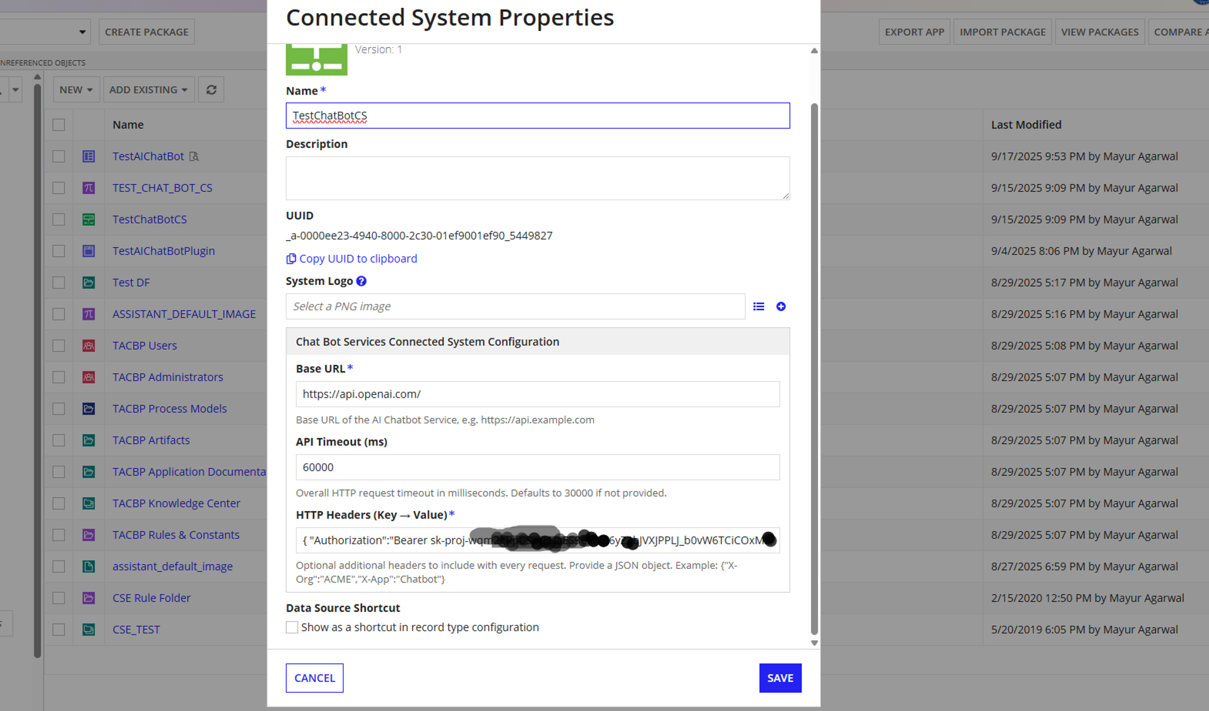 Chat Bot Services Connected System screenshot 1