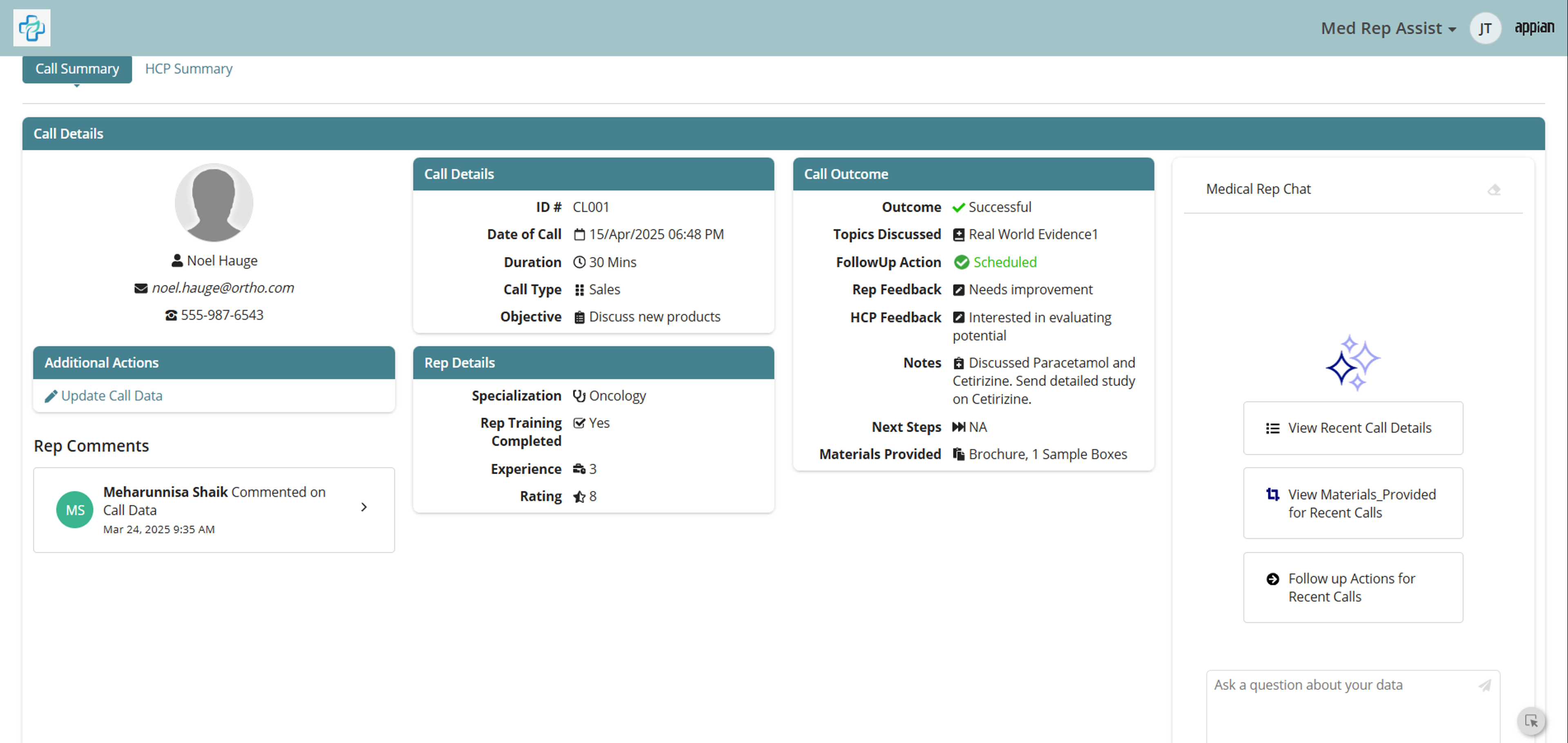 Med Rep Assist Solution screenshot 3