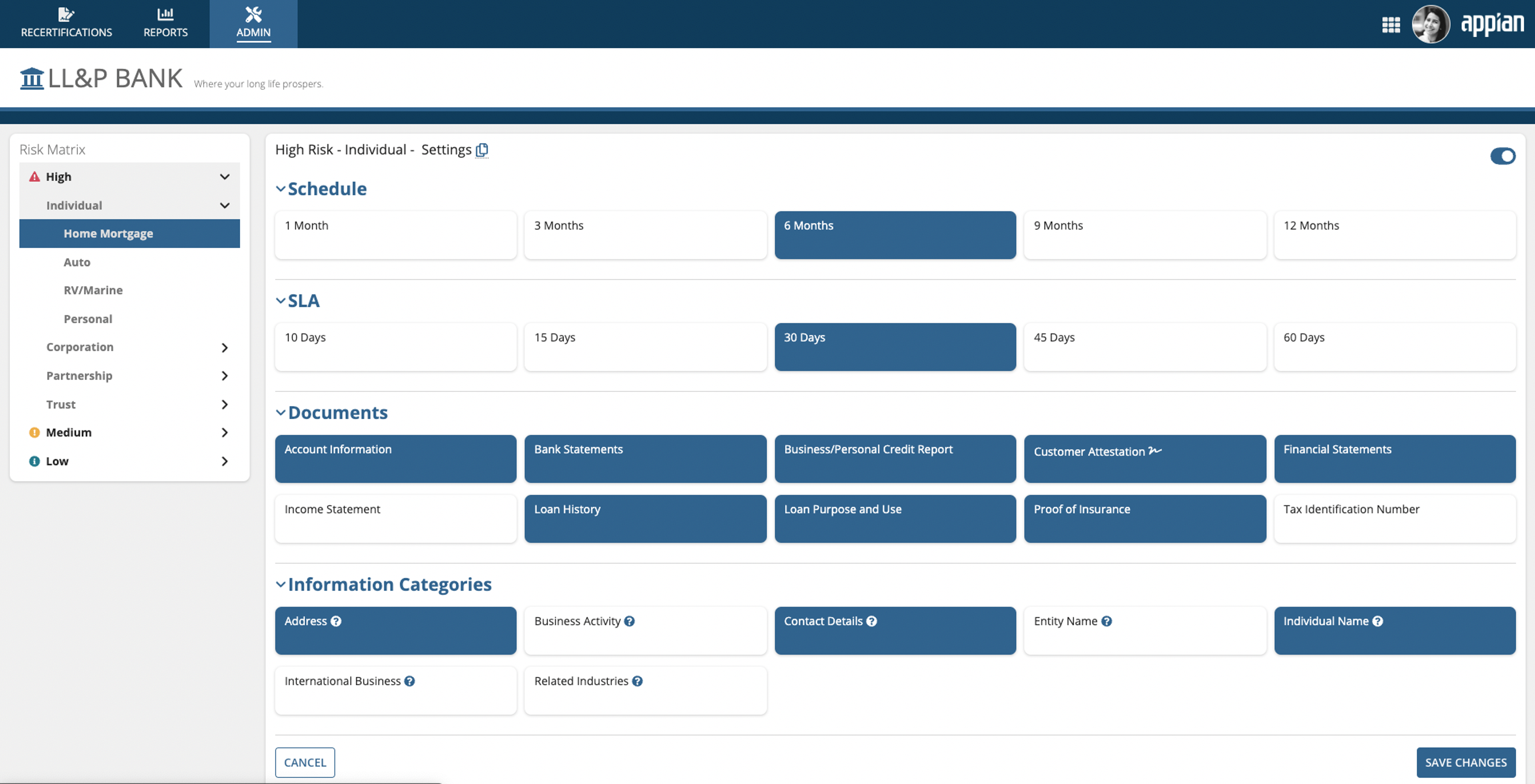 Continuous Customer Recertification screenshot 5