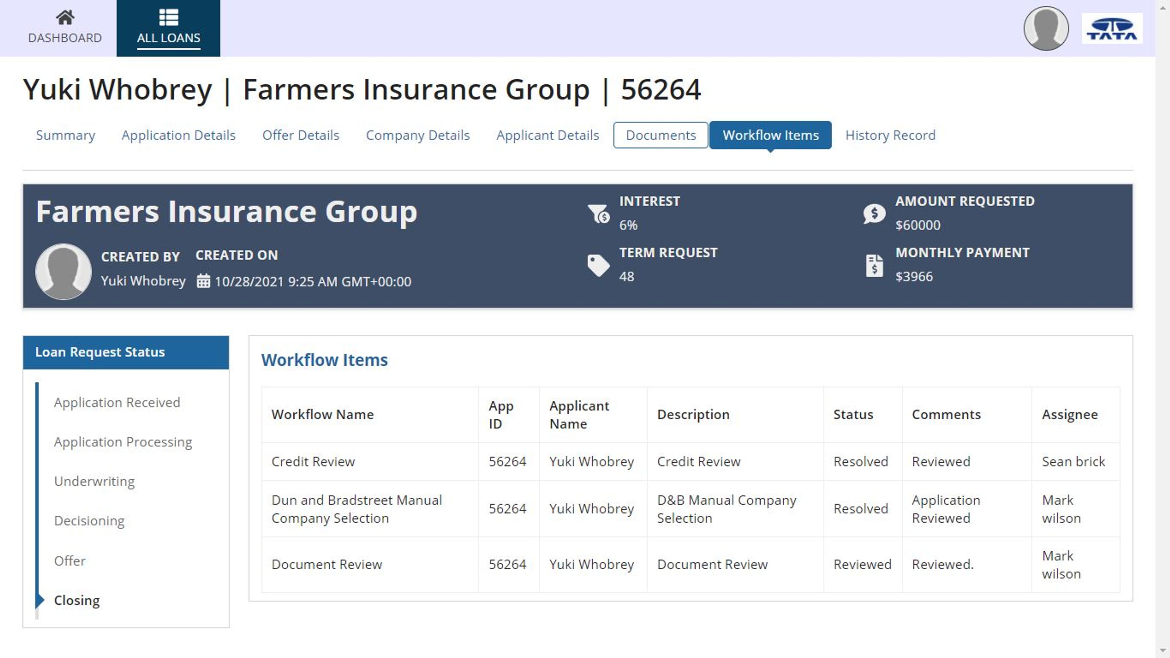 TCS Small Business Loan Origination screenshot 4